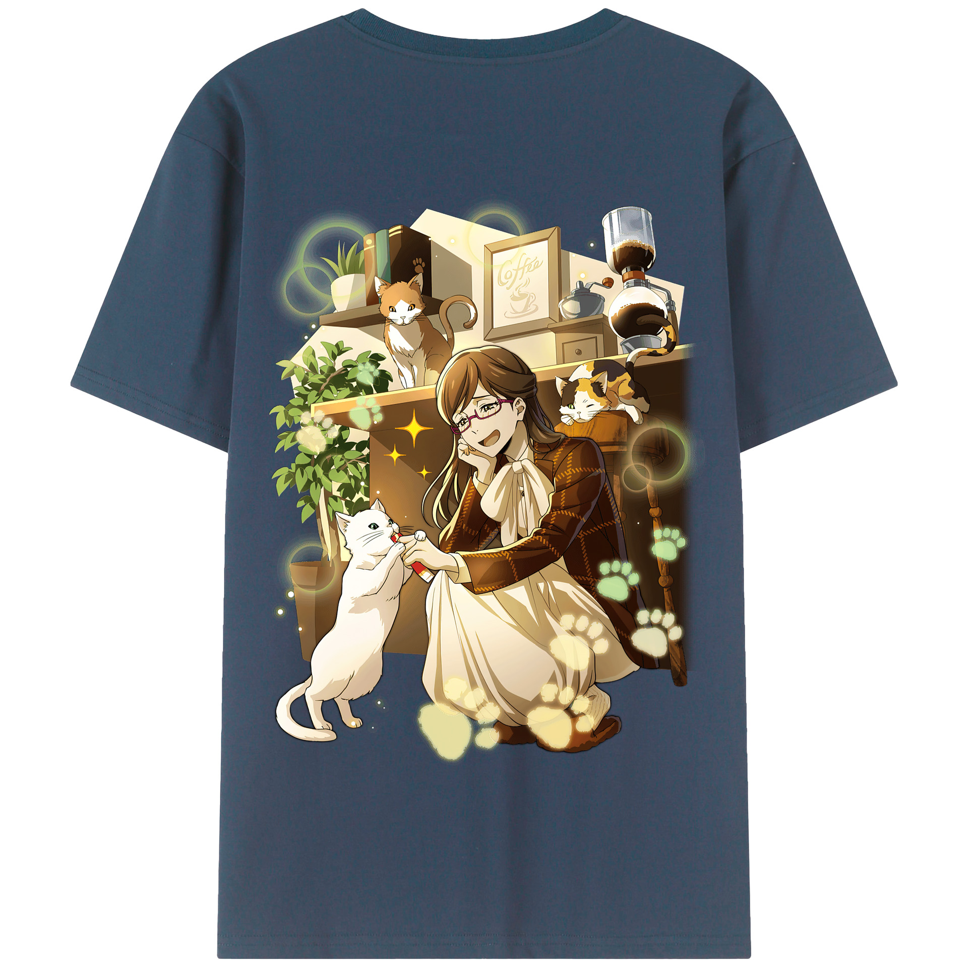 （画像用） 文豪ストレイドッグス Bungo Stray Dogs 綿100％半袖Tシャツ（背面プリント）