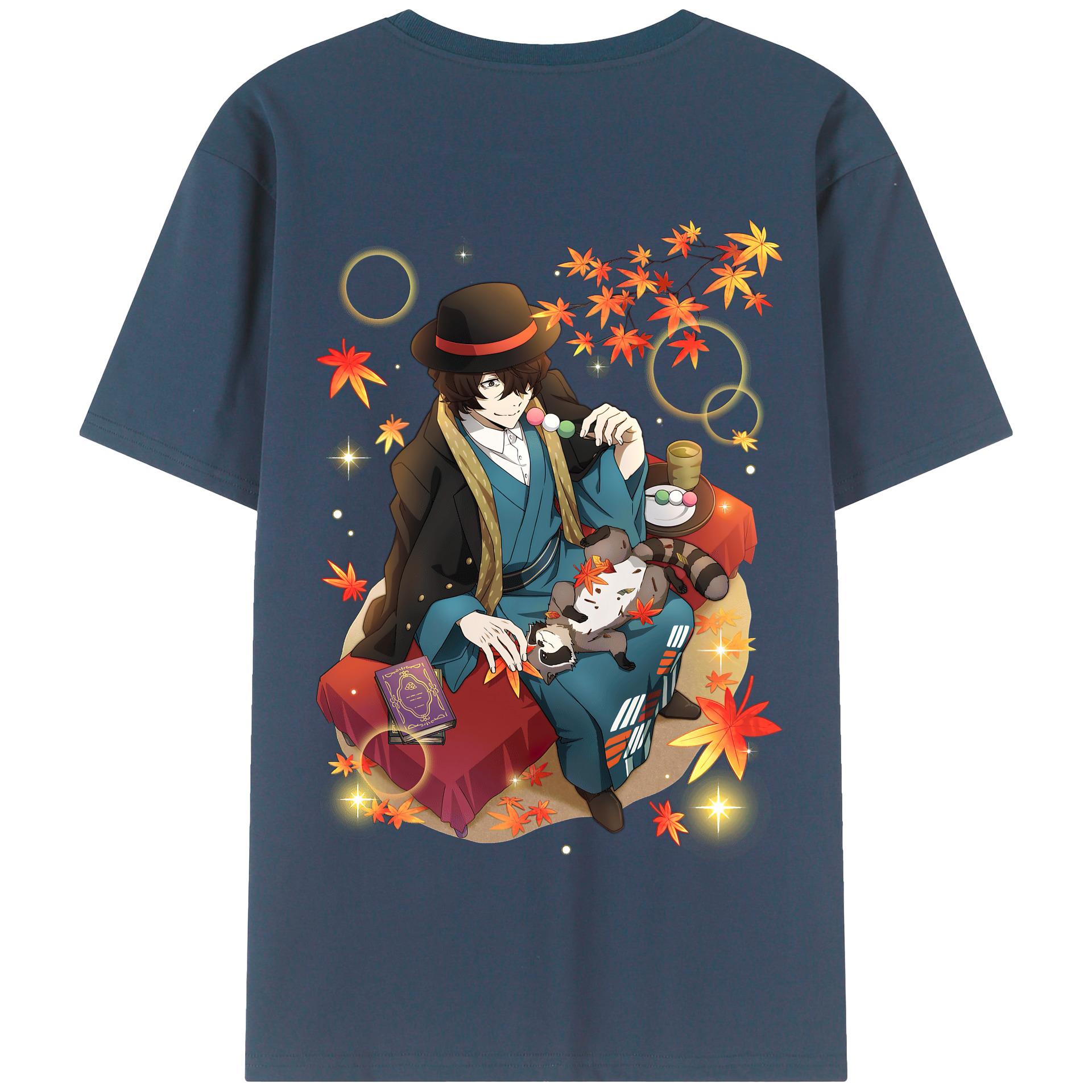 （画像用） 文豪ストレイドッグス Bungo Stray Dogs 綿100％半袖Tシャツ（背面プリント）