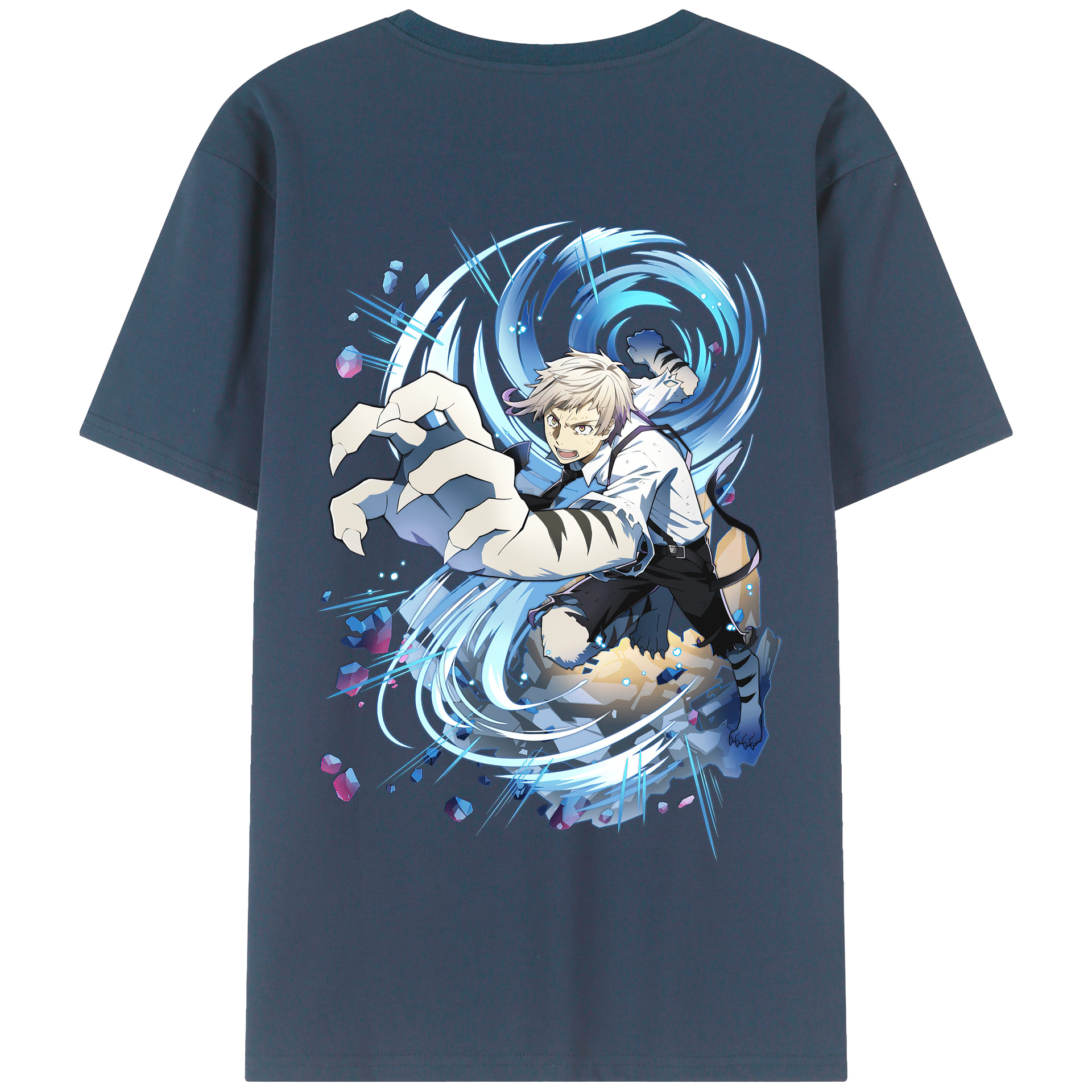 （画像用） 文豪ストレイドッグス Bungo Stray Dogs 綿100％半袖Tシャツ（背面プリント）