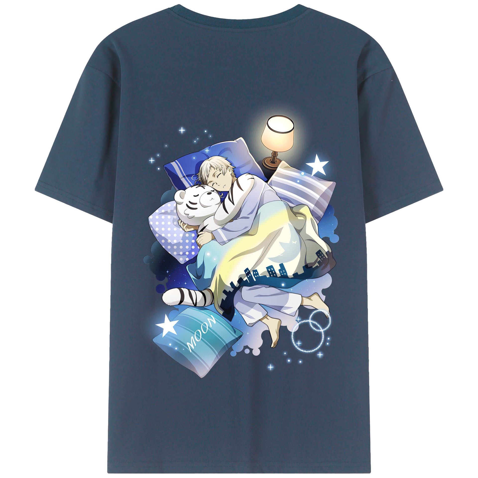 （画像用） 文豪ストレイドッグス Bungo Stray Dogs 綿100％半袖Tシャツ（背面プリント）