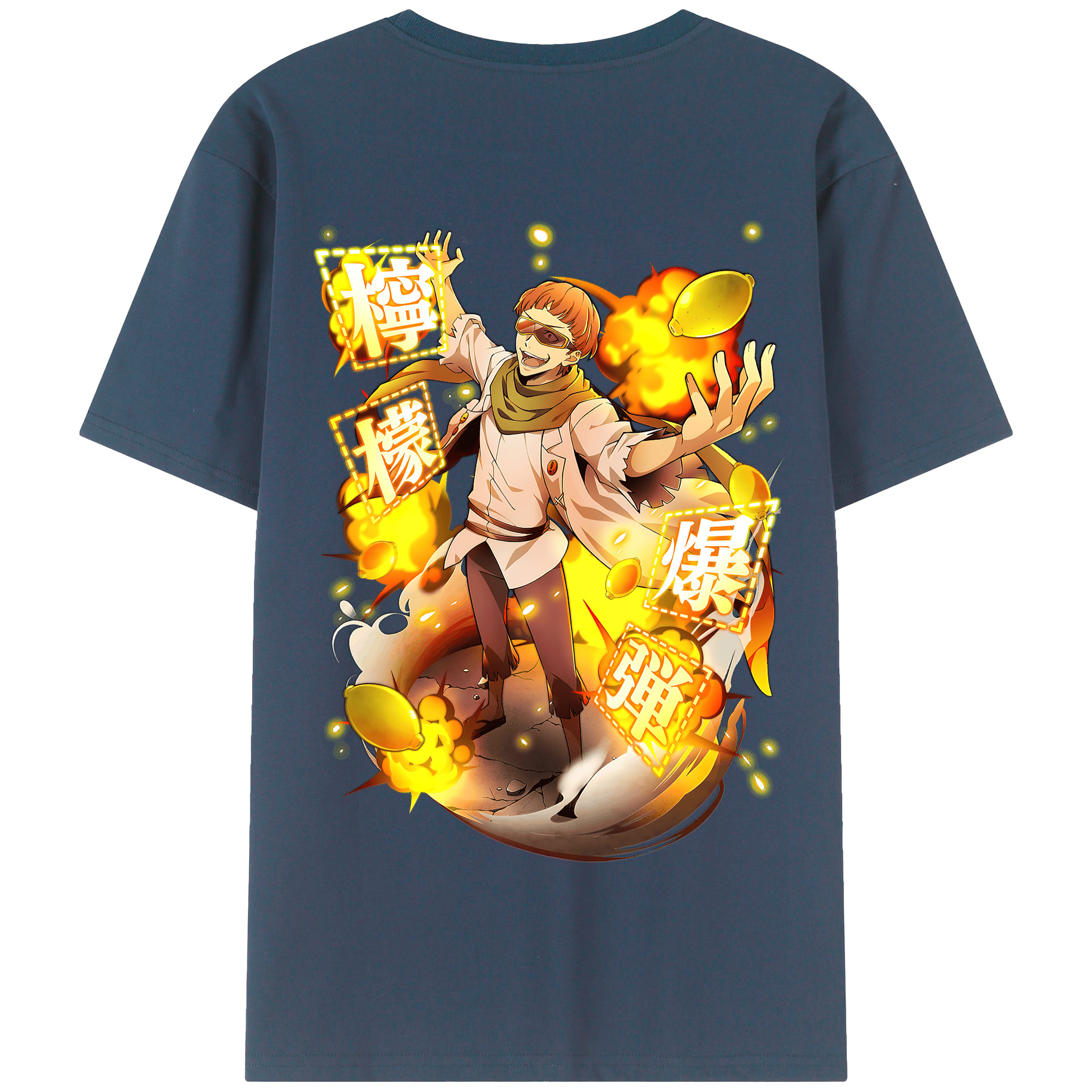 （画像用） 文豪ストレイドッグス Bungo Stray Dogs 綿100％半袖Tシャツ（背面プリント）