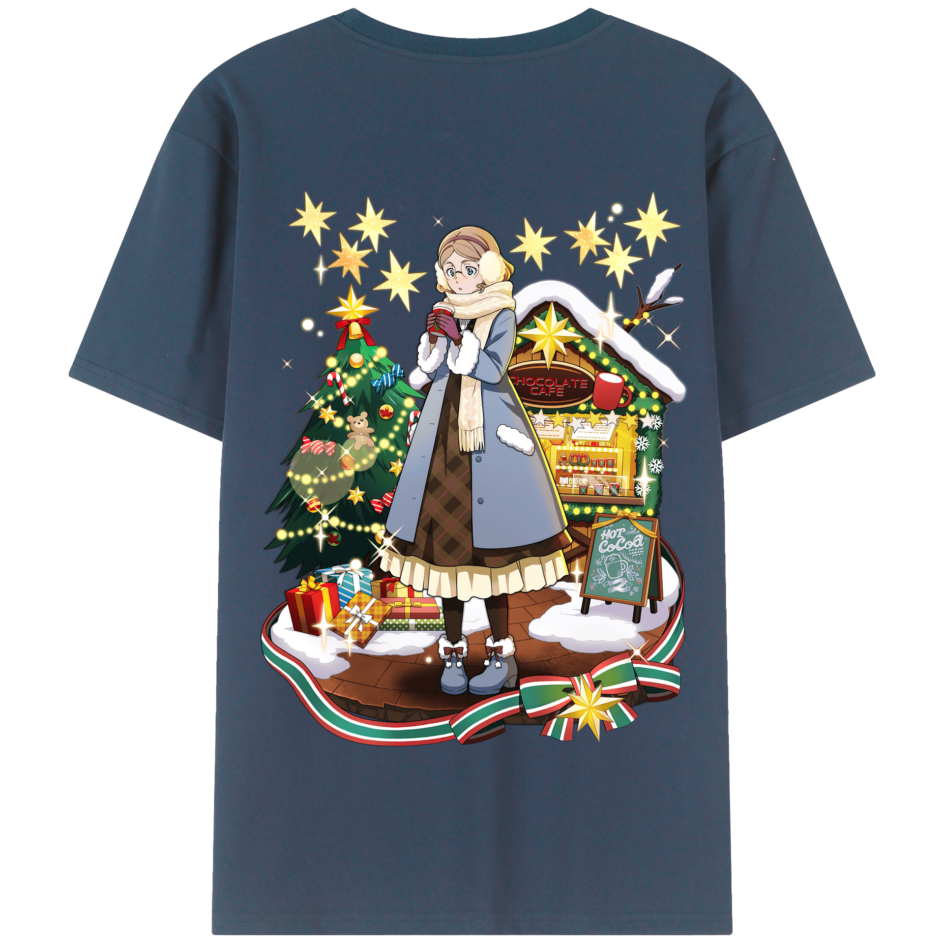 （画像用） 文豪ストレイドッグス Bungo Stray Dogs 綿100％半袖Tシャツ（背面プリント）