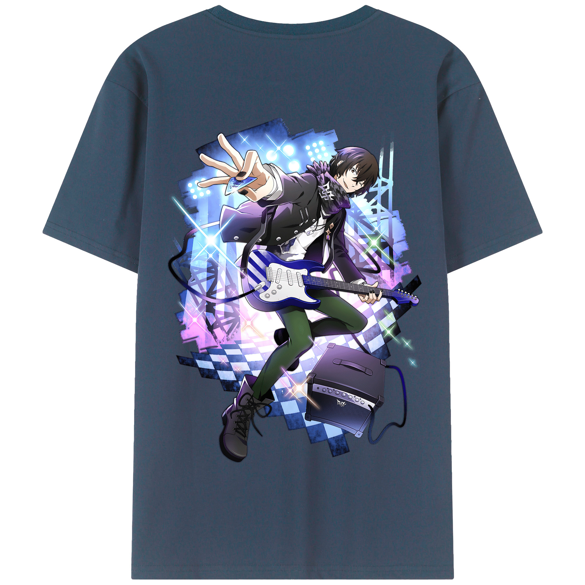 （画像用） 文豪ストレイドッグス Bungo Stray Dogs 綿100％半袖Tシャツ（背面プリント）