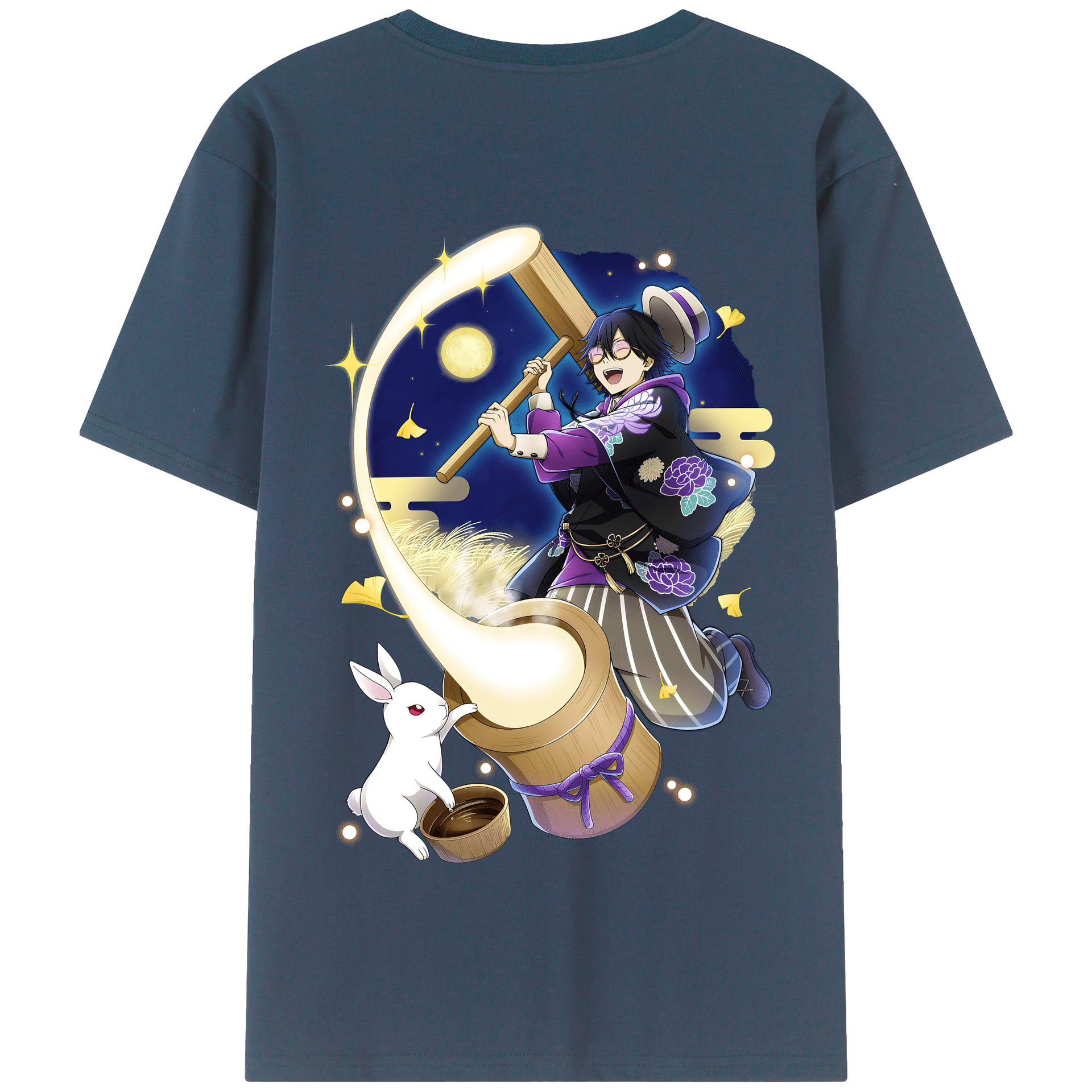 （画像用） 文豪ストレイドッグス Bungo Stray Dogs 綿100％半袖Tシャツ（背面プリント）
