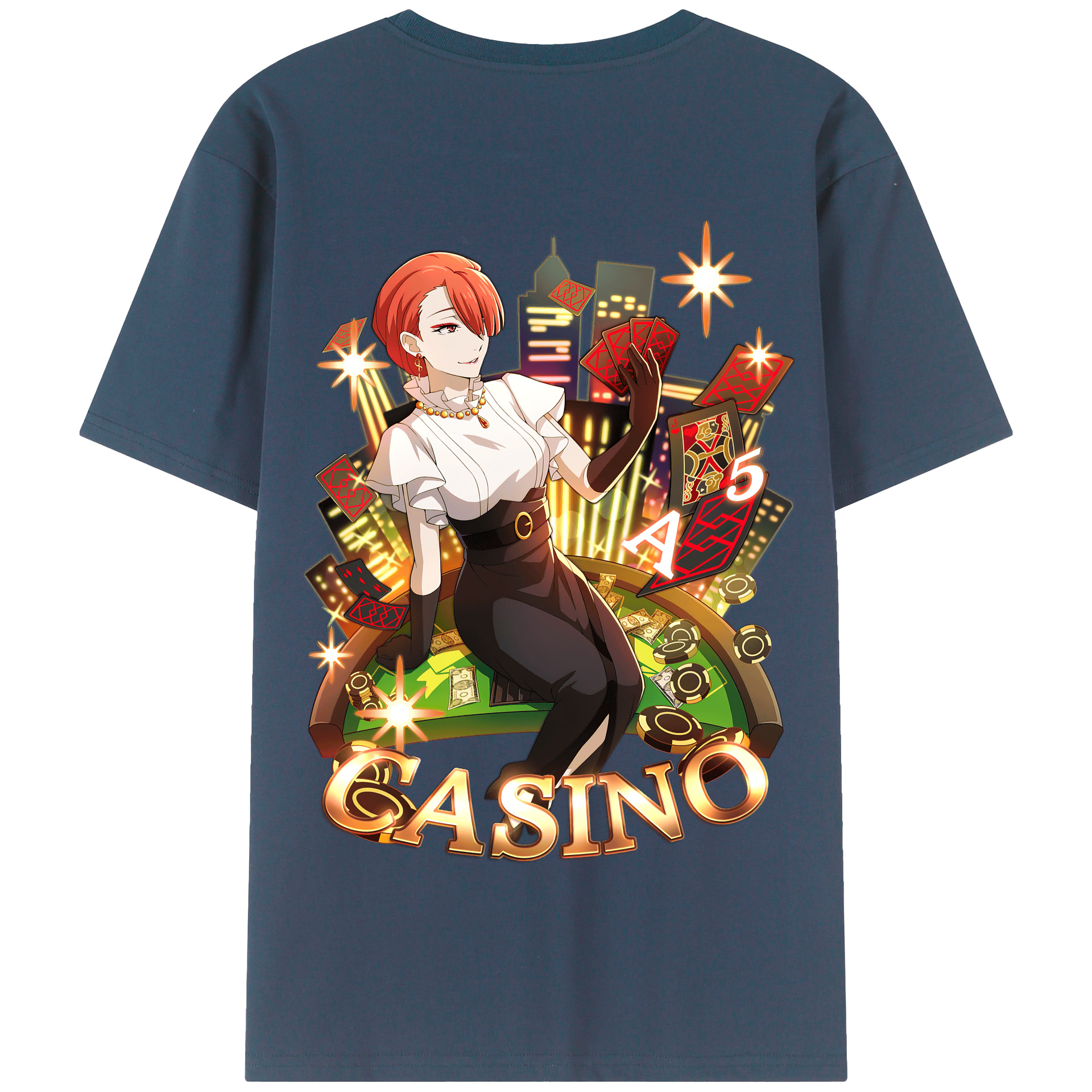 （画像用） 文豪ストレイドッグス Bungo Stray Dogs 綿100％半袖Tシャツ（背面プリント）