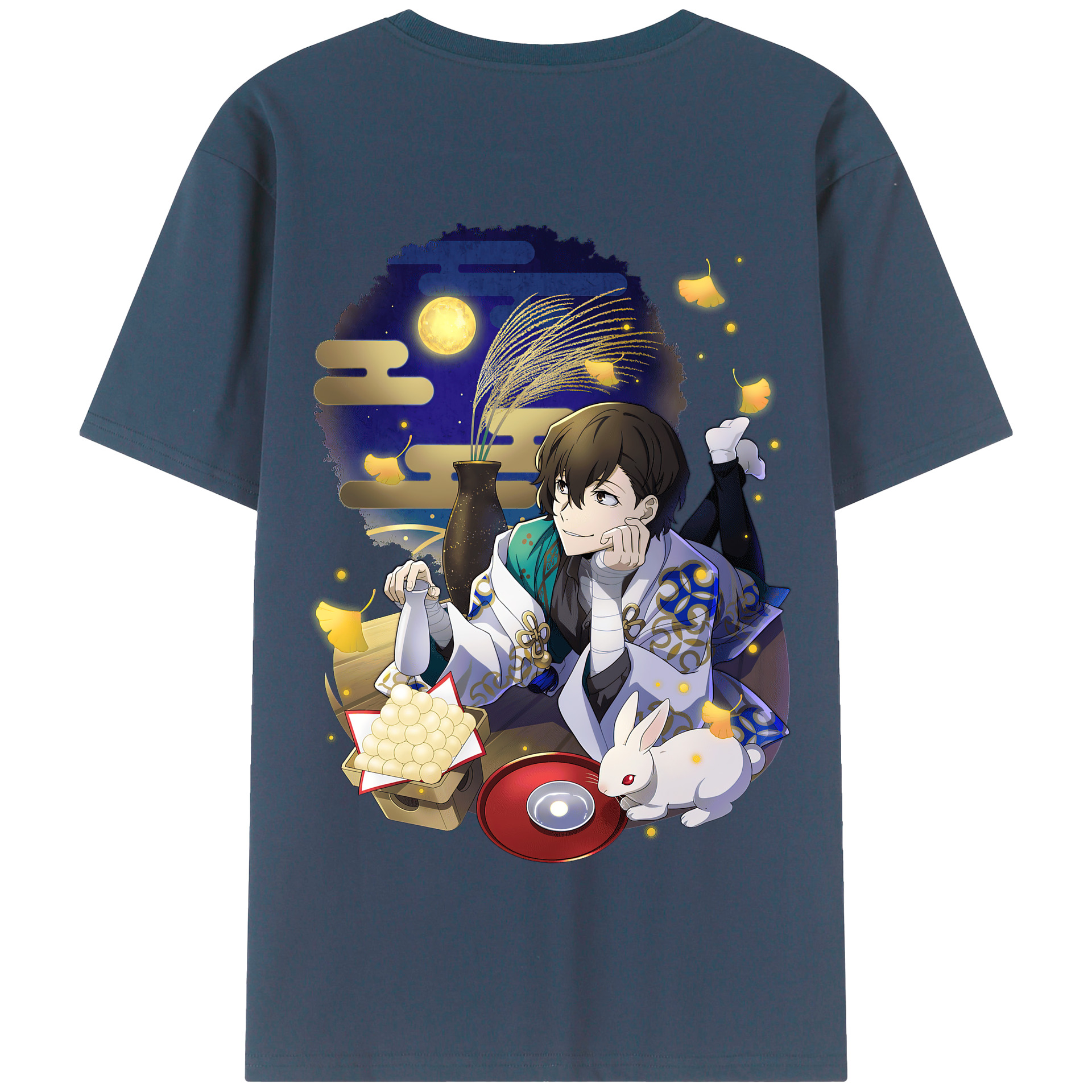 （画像用） 文豪ストレイドッグス Bungo Stray Dogs 綿100％半袖Tシャツ（背面プリント）