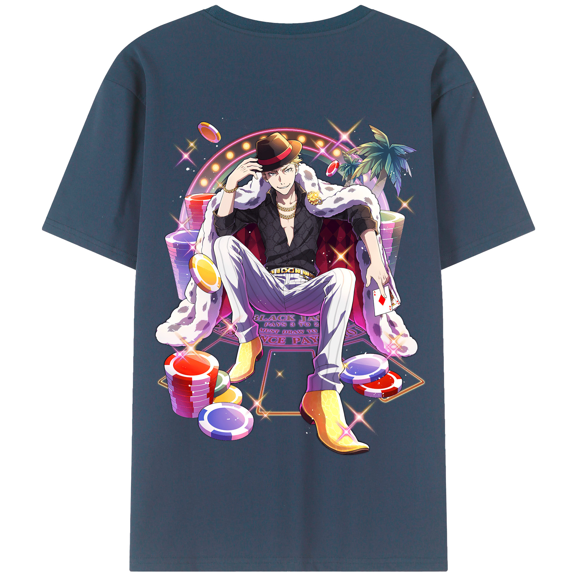 （画像用） 文豪ストレイドッグス Bungo Stray Dogs 綿100％半袖Tシャツ（背面プリント）