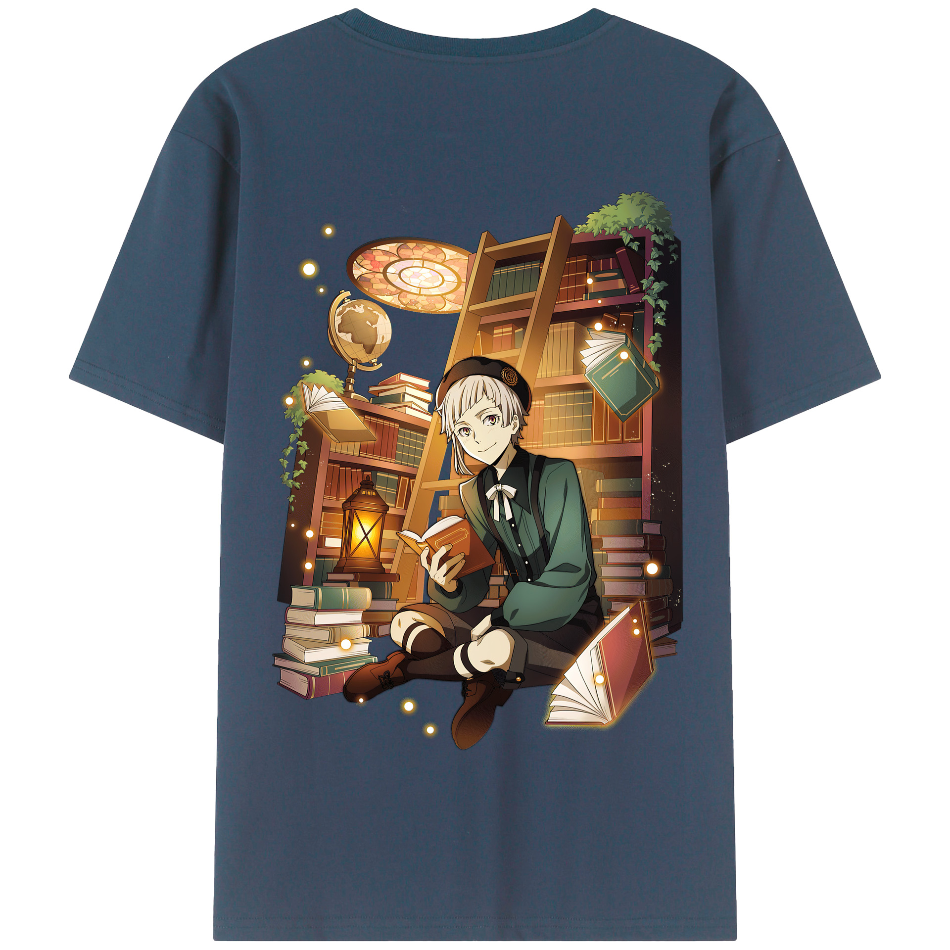 （画像用） 文豪ストレイドッグス Bungo Stray Dogs 綿100％半袖Tシャツ（背面プリント）