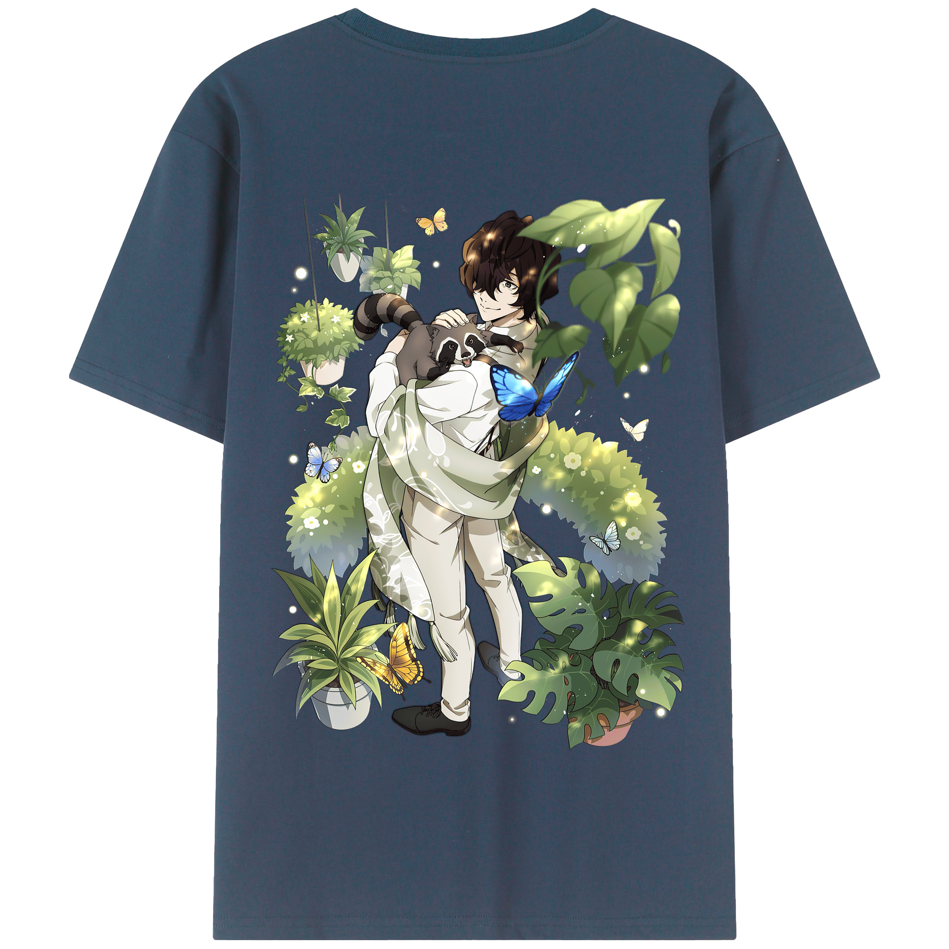 （画像用） 文豪ストレイドッグス Bungo Stray Dogs 綿100％半袖Tシャツ（背面プリント）