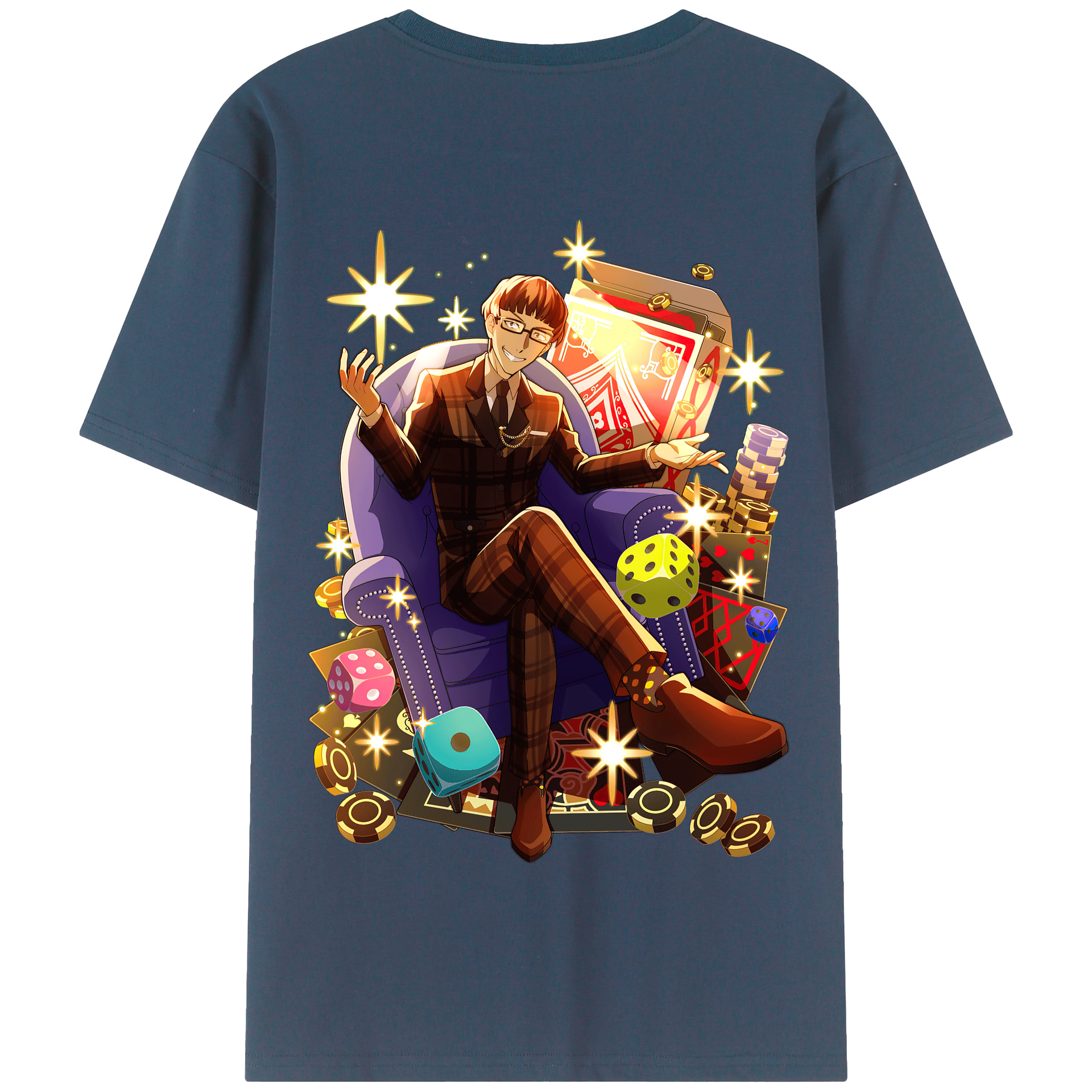 （画像用） 文豪ストレイドッグス Bungo Stray Dogs 綿100％半袖Tシャツ（背面プリント）