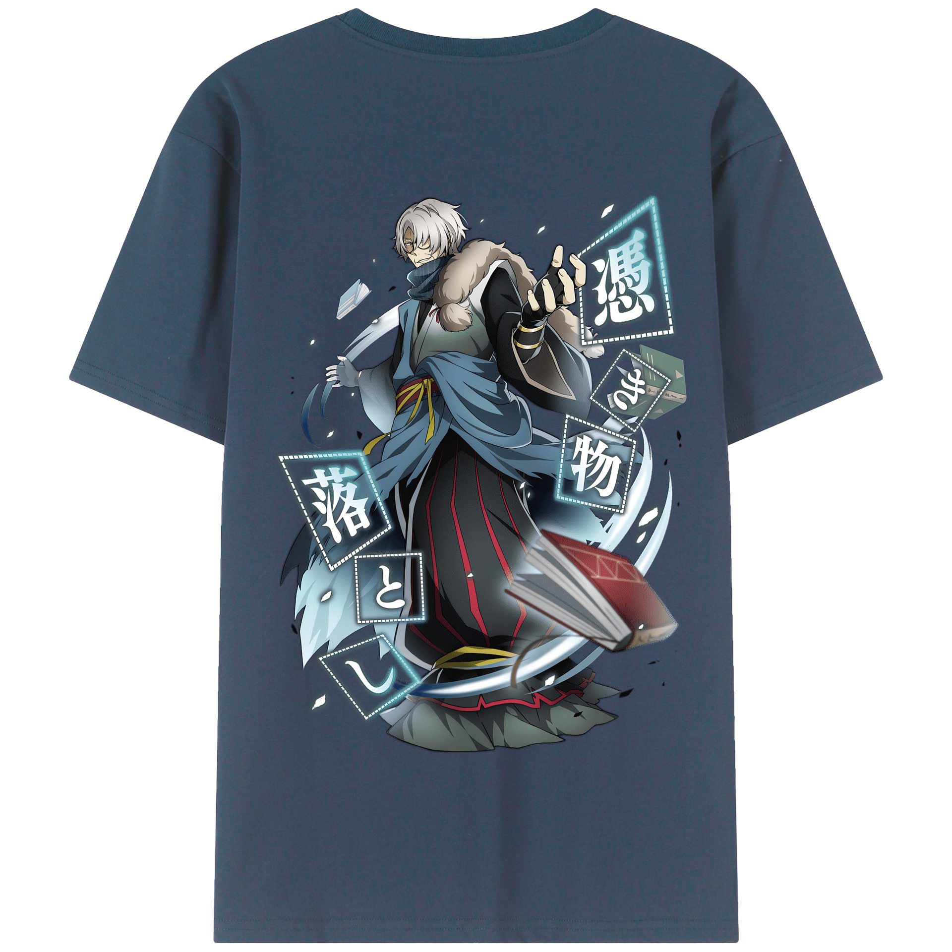 （画像用） 文豪ストレイドッグス Bungo Stray Dogs 綿100％半袖Tシャツ（背面プリント）
