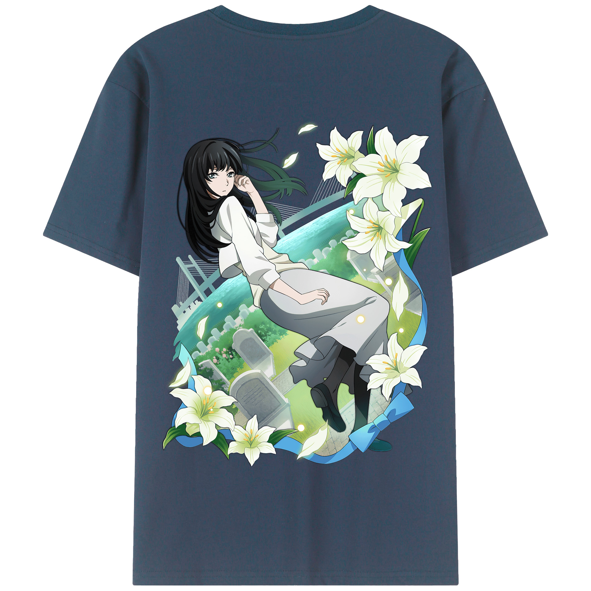 （画像用） 文豪ストレイドッグス Bungo Stray Dogs 綿100％半袖Tシャツ（背面プリント）