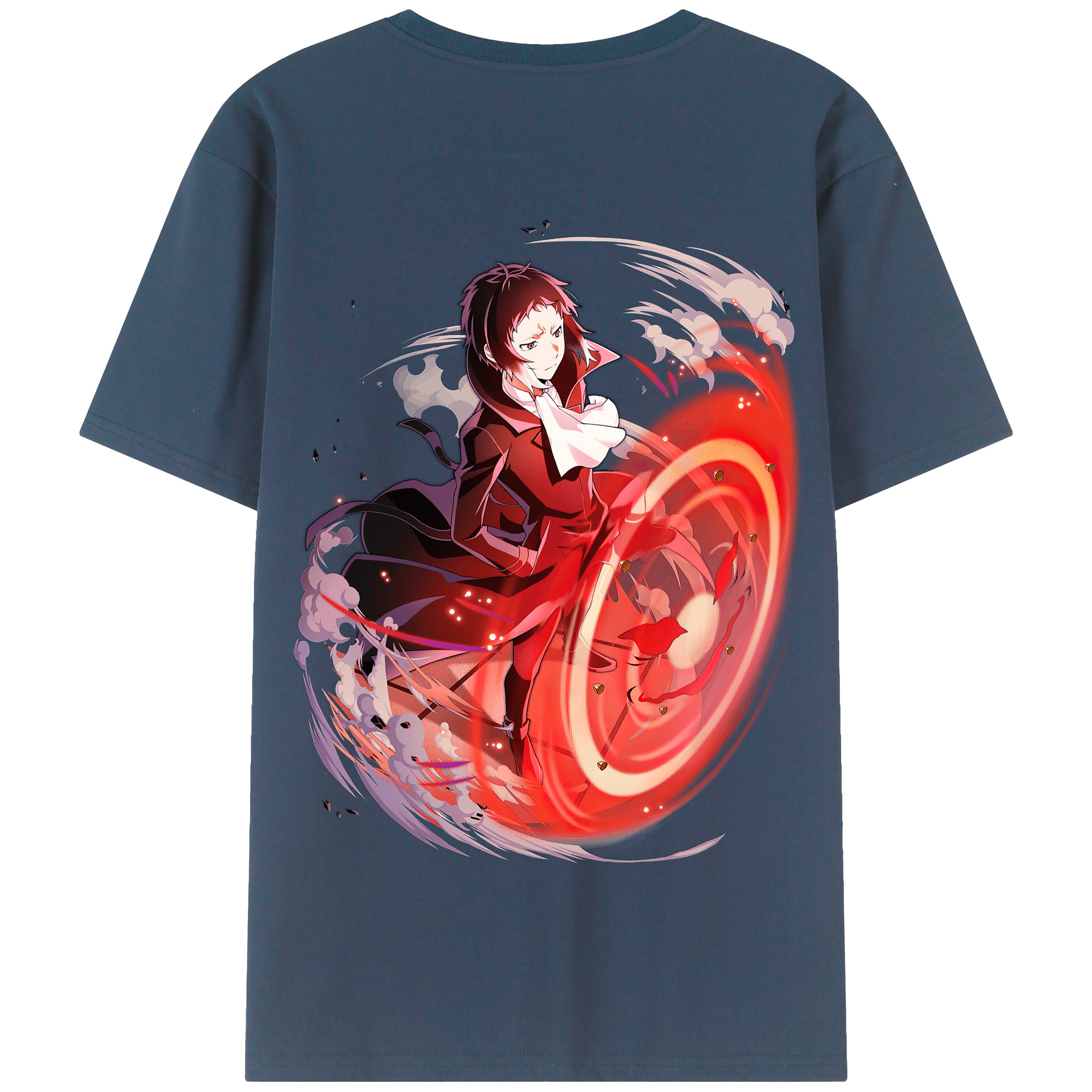 （画像用） 文豪ストレイドッグス Bungo Stray Dogs 綿100％半袖Tシャツ（背面プリント）