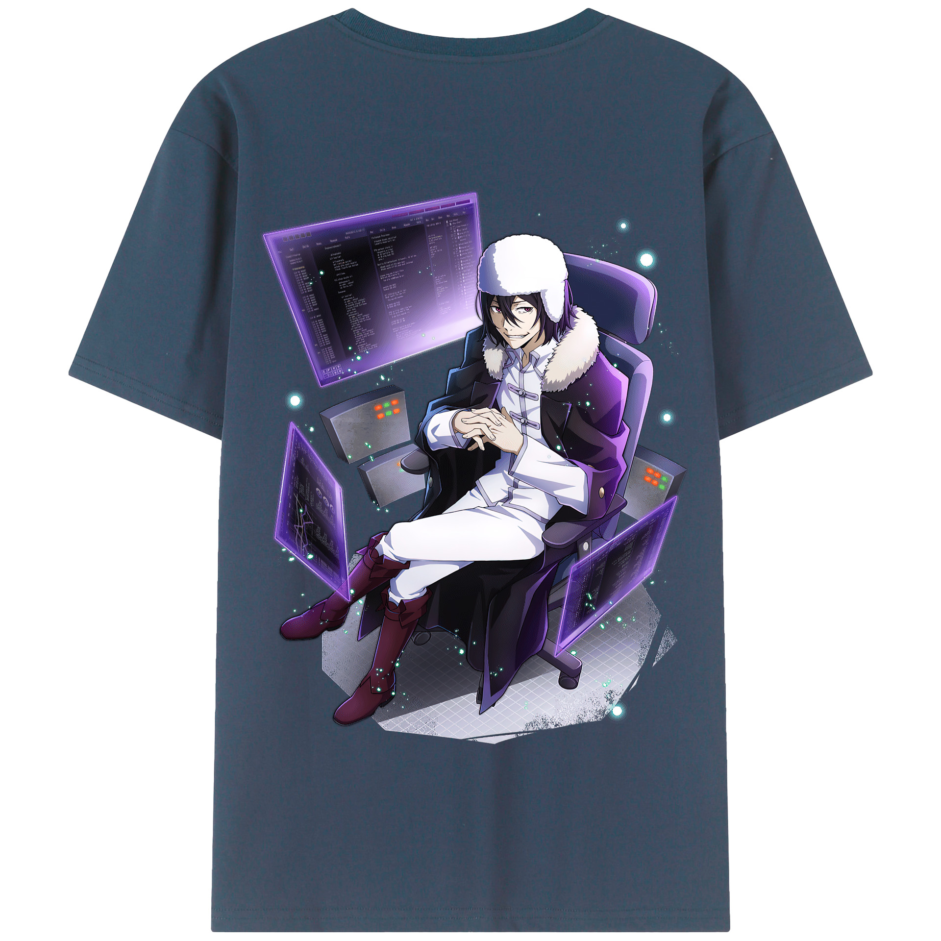 （画像用） 文豪ストレイドッグス Bungo Stray Dogs 綿100％半袖Tシャツ（背面プリント）