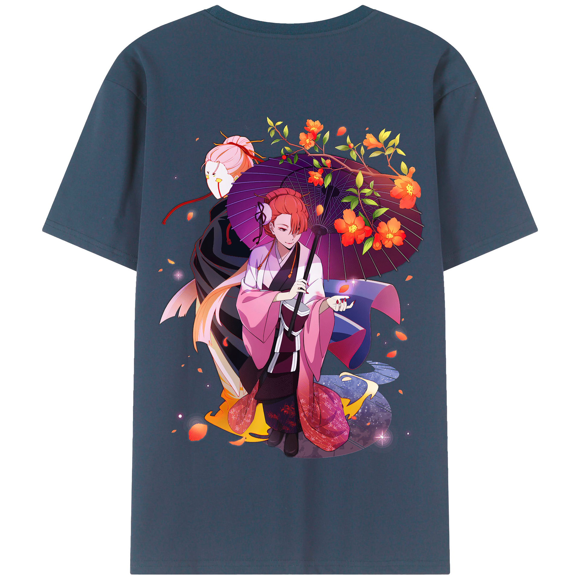 （画像用） 文豪ストレイドッグス Bungo Stray Dogs 綿100％半袖Tシャツ（背面プリント）