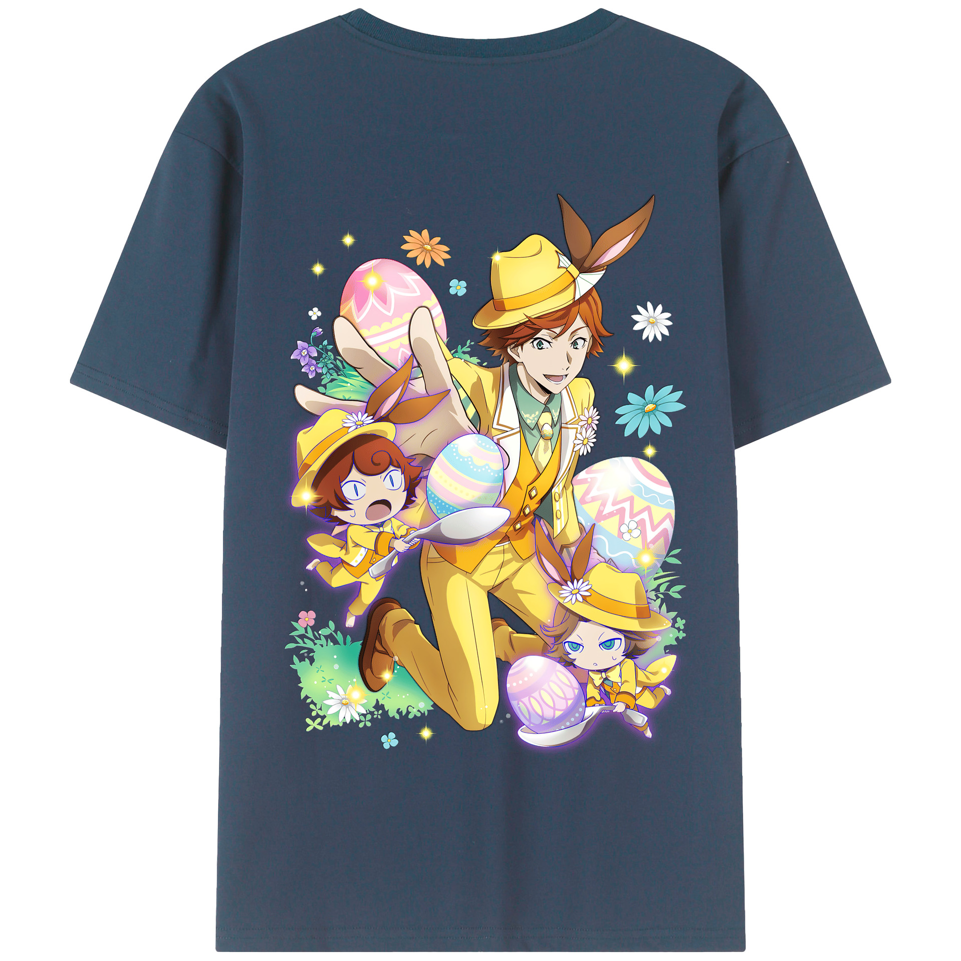 （画像用） 文豪ストレイドッグス Bungo Stray Dogs 綿100％半袖Tシャツ（背面プリント）