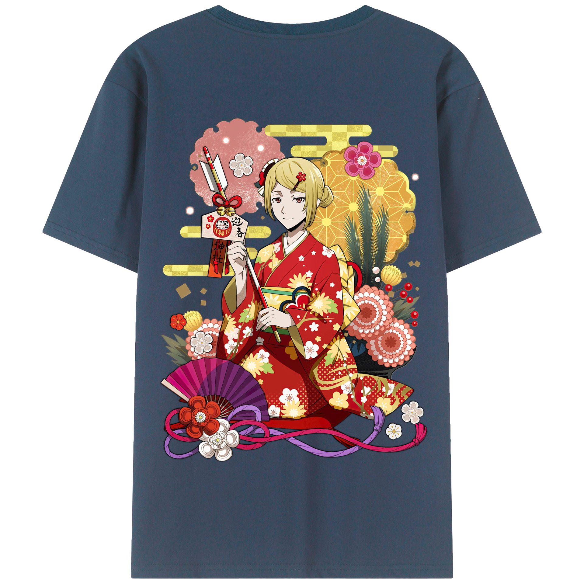 （画像用） 文豪ストレイドッグス Bungo Stray Dogs 綿100％半袖Tシャツ（背面プリント）