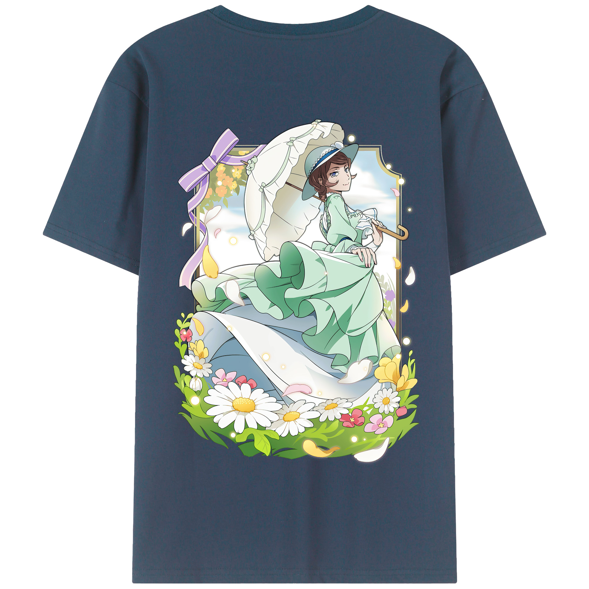 （画像用） 文豪ストレイドッグス Bungo Stray Dogs 綿100％半袖Tシャツ（背面プリント）