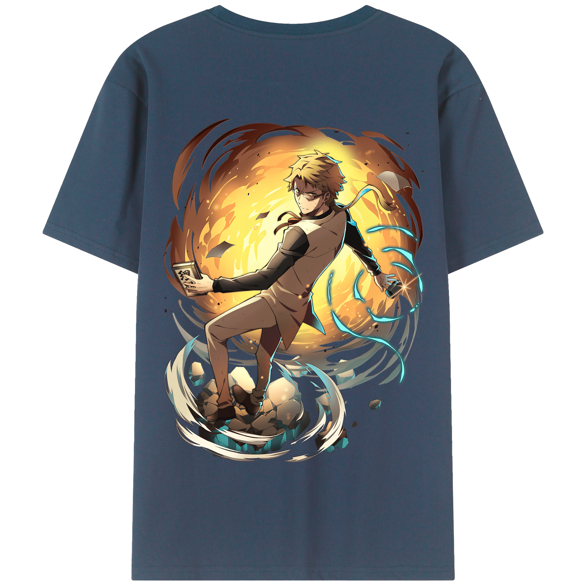 （画像用） 文豪ストレイドッグス Bungo Stray Dogs 綿100％半袖Tシャツ（背面プリント）