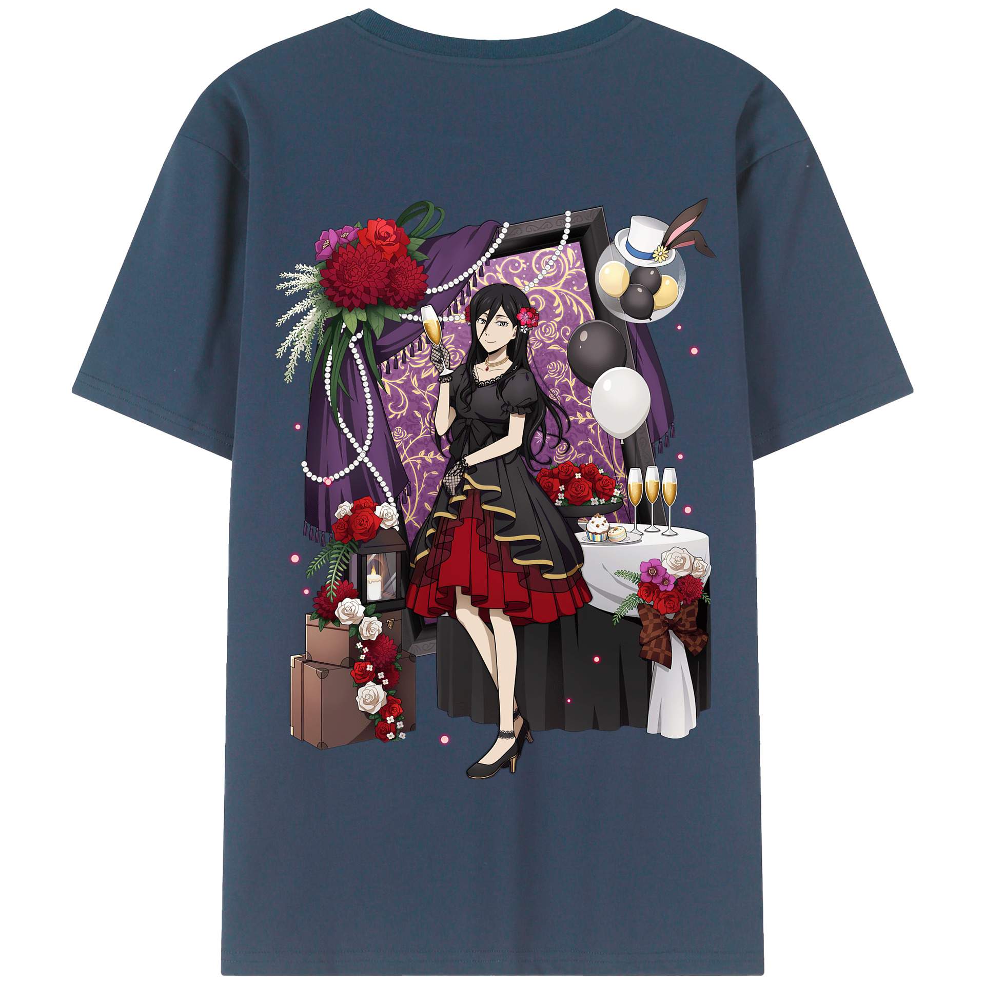 （画像用） 文豪ストレイドッグス Bungo Stray Dogs 綿100％半袖Tシャツ（背面プリント）