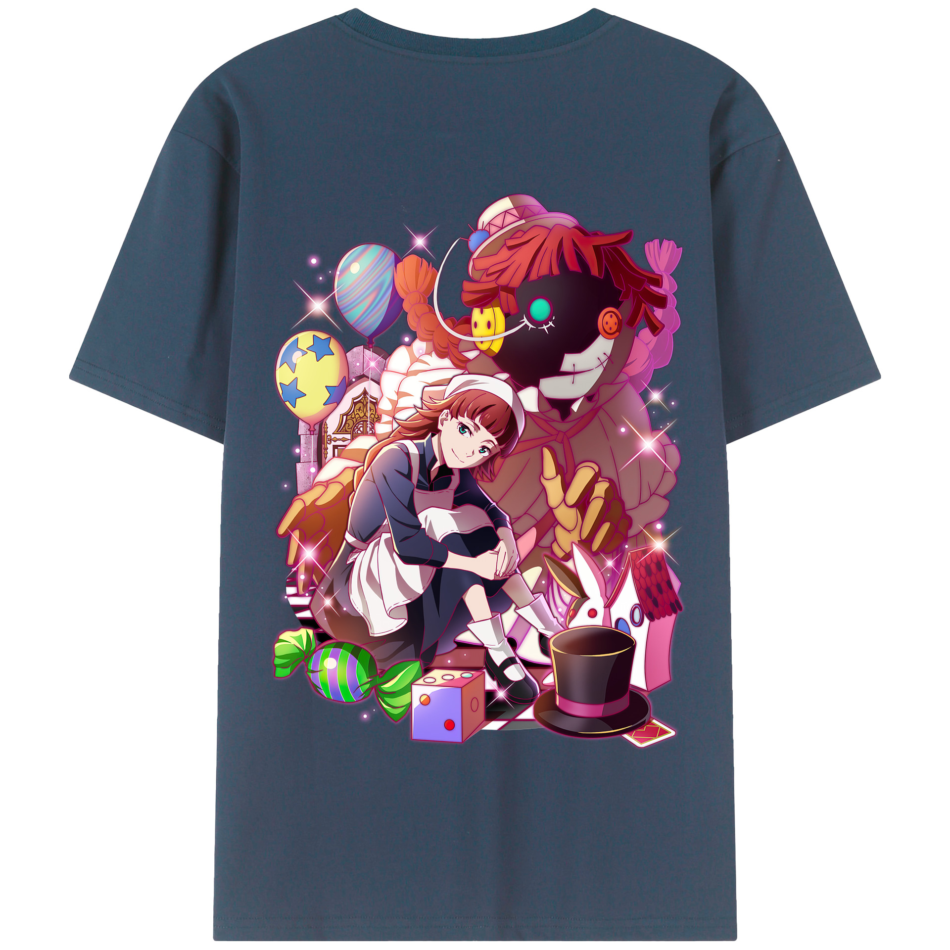 （画像用） 文豪ストレイドッグス Bungo Stray Dogs 綿100％半袖Tシャツ（背面プリント）