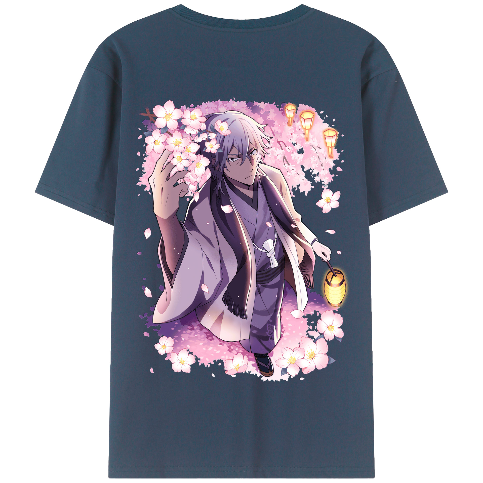 （画像用） 文豪ストレイドッグス Bungo Stray Dogs 綿100％半袖Tシャツ（背面プリント）