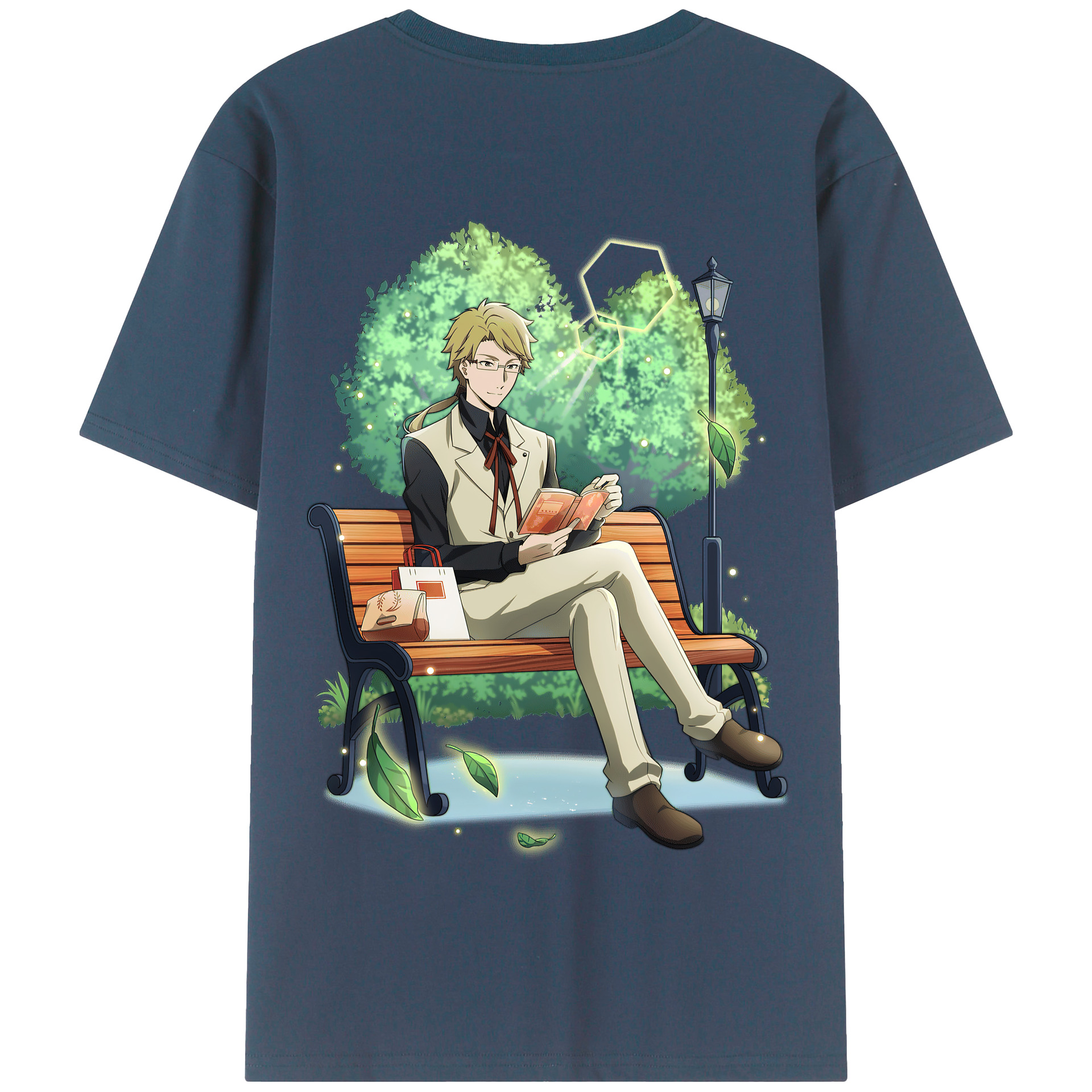 （画像用） 文豪ストレイドッグス Bungo Stray Dogs 綿100％半袖Tシャツ（背面プリント）