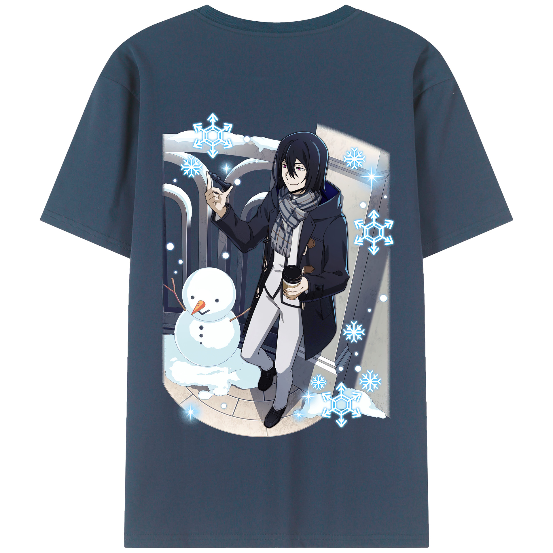 （画像用） 文豪ストレイドッグス Bungo Stray Dogs 綿100％半袖Tシャツ（背面プリント）