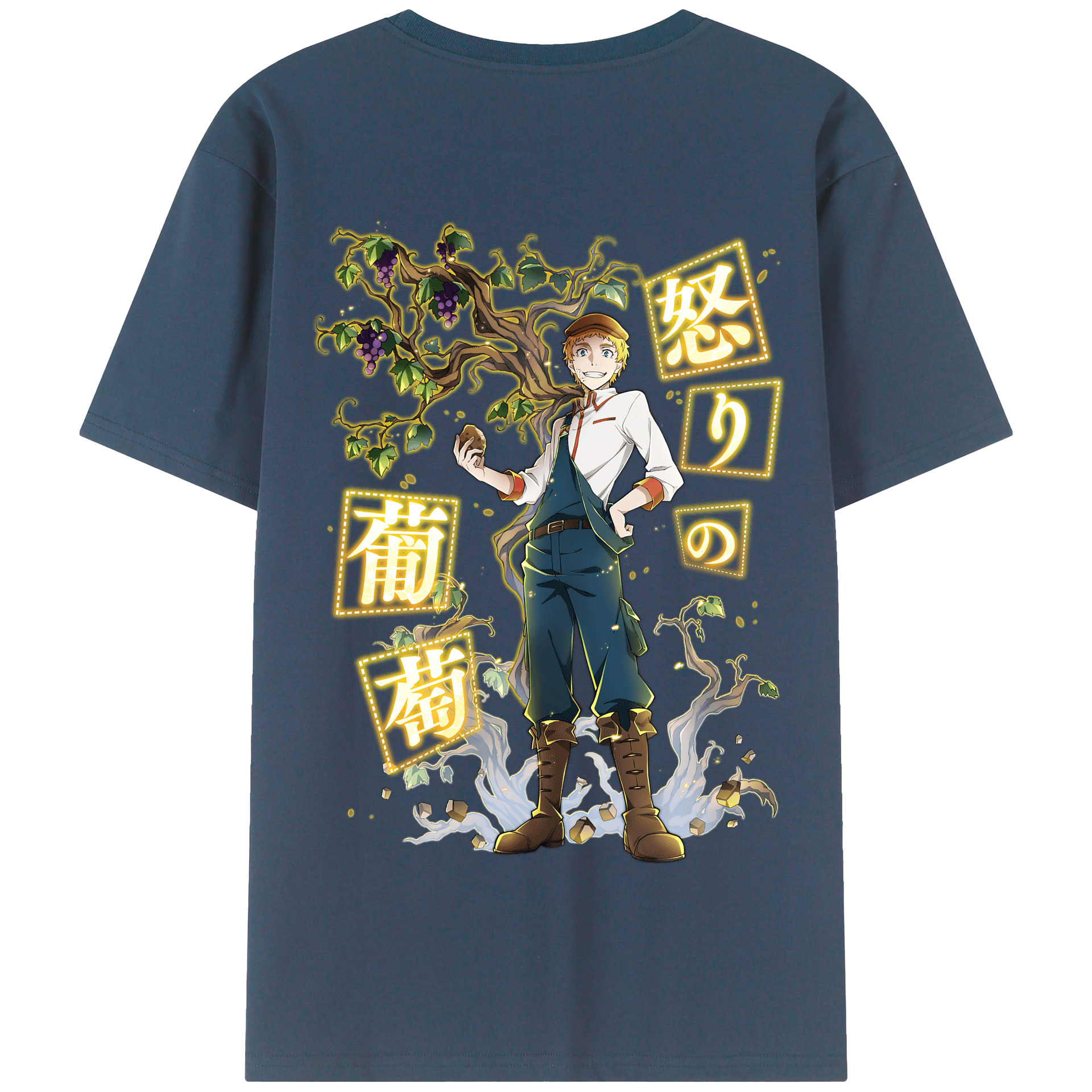 （画像用） 文豪ストレイドッグス Bungo Stray Dogs 綿100％半袖Tシャツ（背面プリント）