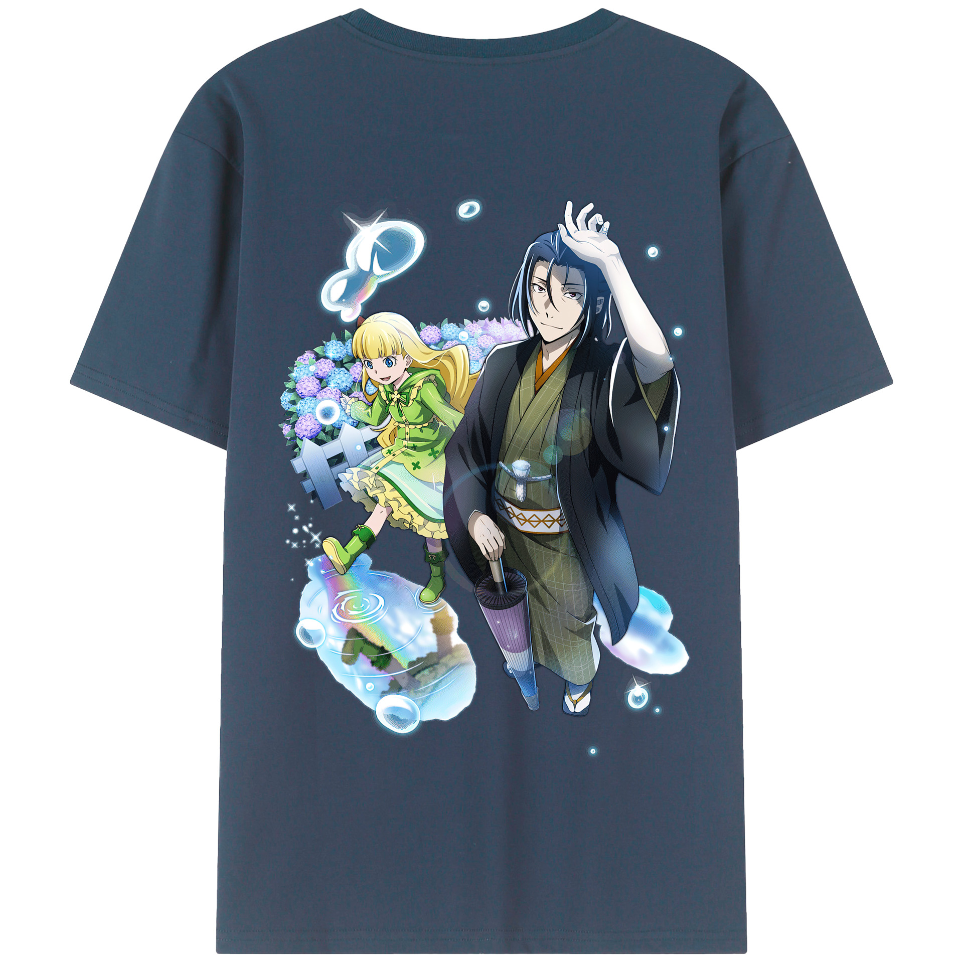 （画像用） 文豪ストレイドッグス Bungo Stray Dogs 綿100％半袖Tシャツ（背面プリント）