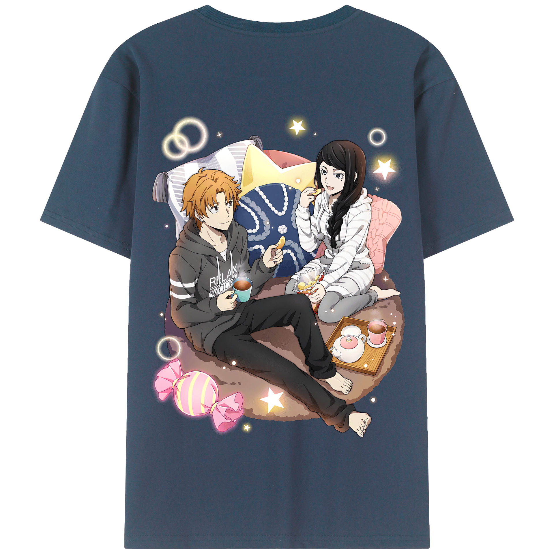 （画像用） 文豪ストレイドッグス Bungo Stray Dogs 綿100％半袖Tシャツ（背面プリント）