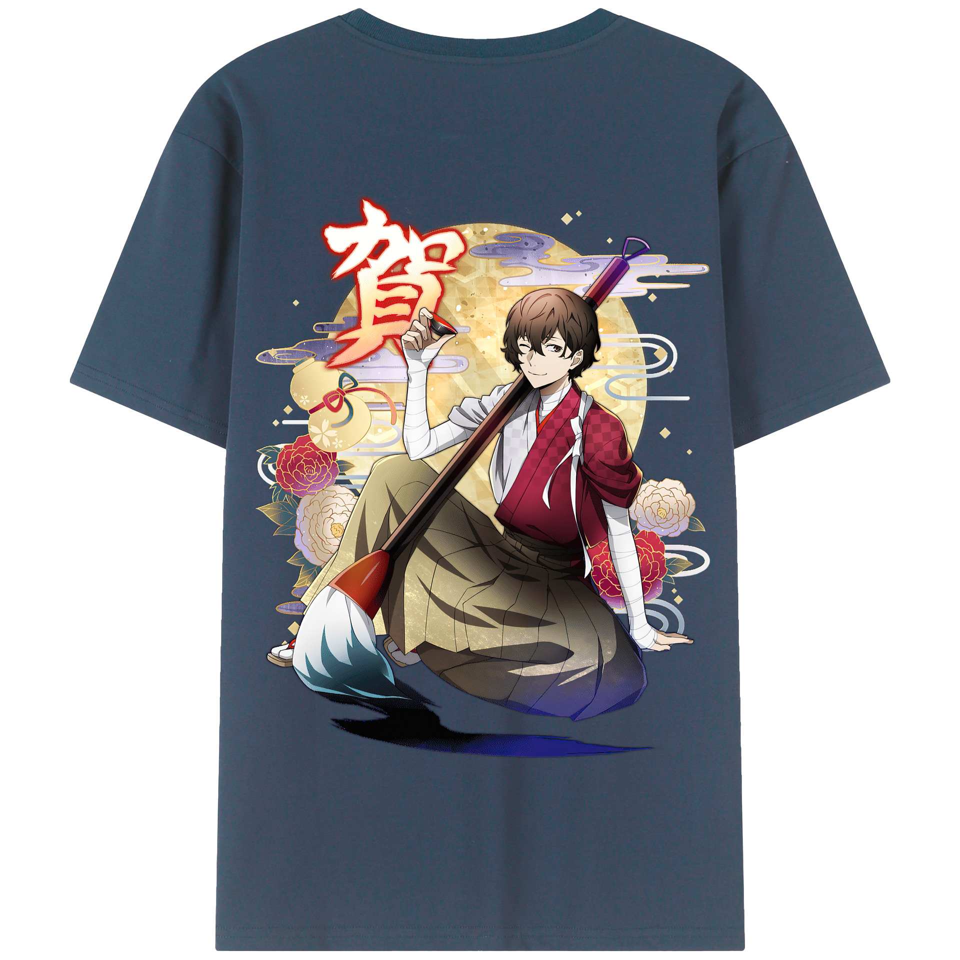 （画像用） 文豪ストレイドッグス Bungo Stray Dogs 綿100％半袖Tシャツ（背面プリント）