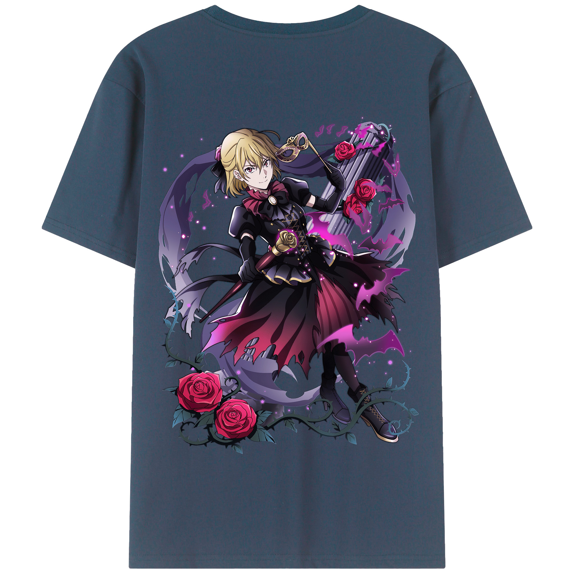 （画像用） 文豪ストレイドッグス Bungo Stray Dogs 綿100％半袖Tシャツ（背面プリント）