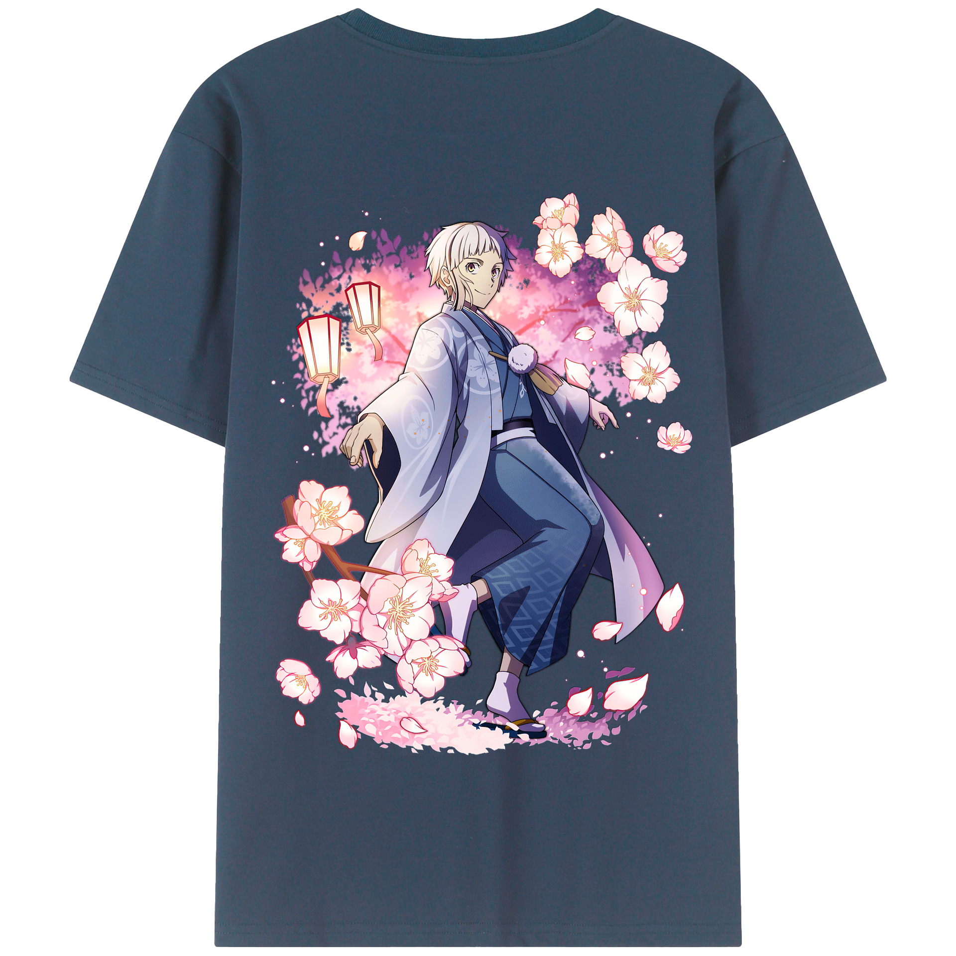 （画像用） 文豪ストレイドッグス Bungo Stray Dogs 綿100％半袖Tシャツ（背面プリント）