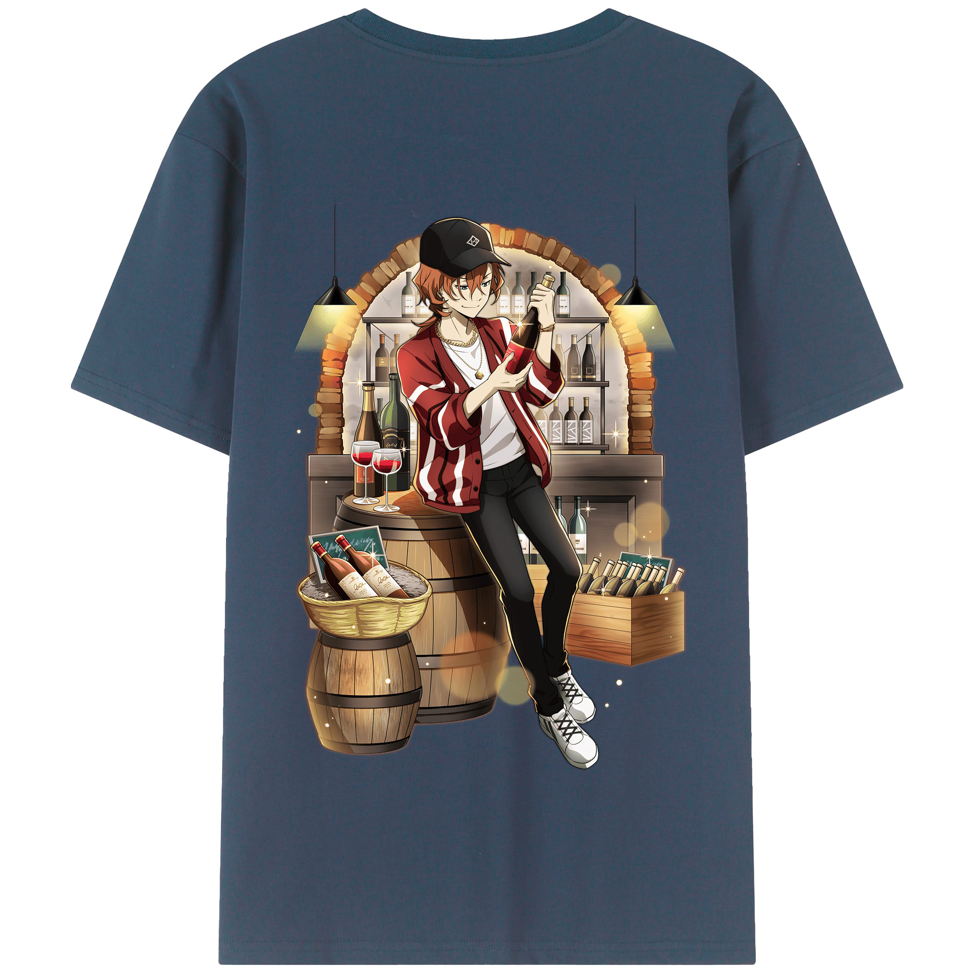 （画像用） 文豪ストレイドッグス Bungo Stray Dogs 綿100％半袖Tシャツ（背面プリント）