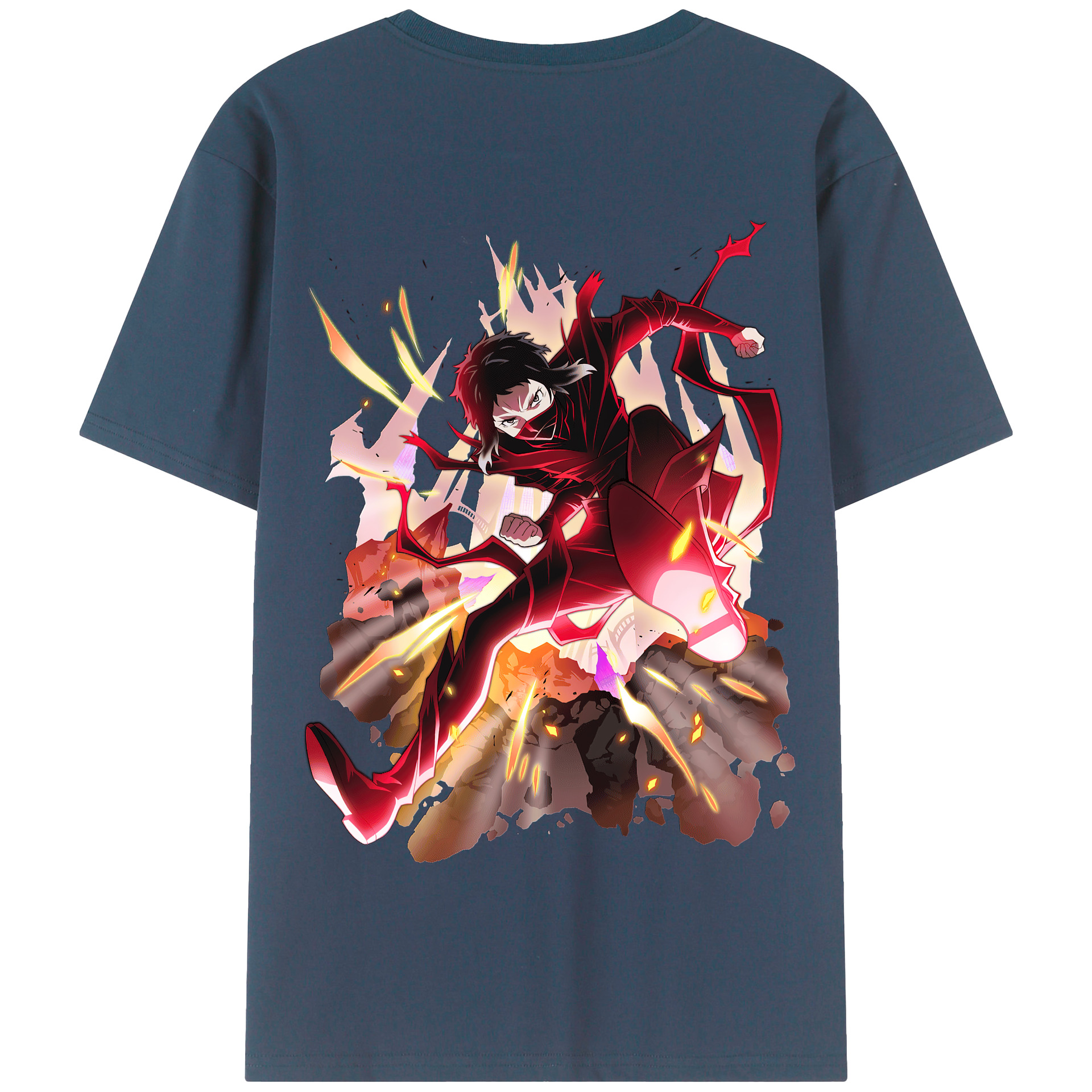（画像用） 文豪ストレイドッグス Bungo Stray Dogs 綿100％半袖Tシャツ（背面プリント）