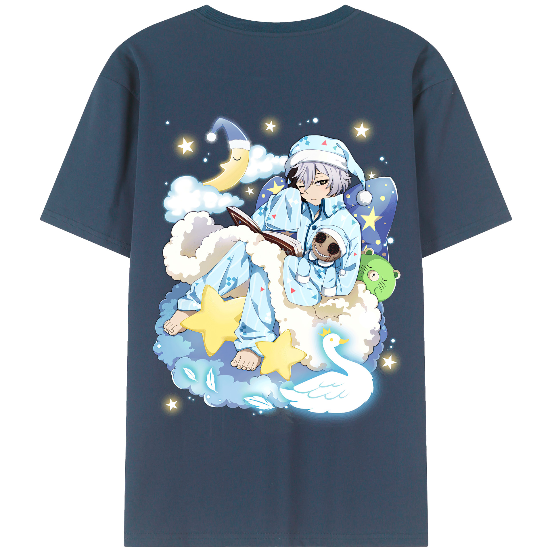 （画像用） 文豪ストレイドッグス Bungo Stray Dogs 綿100％半袖Tシャツ（背面プリント）