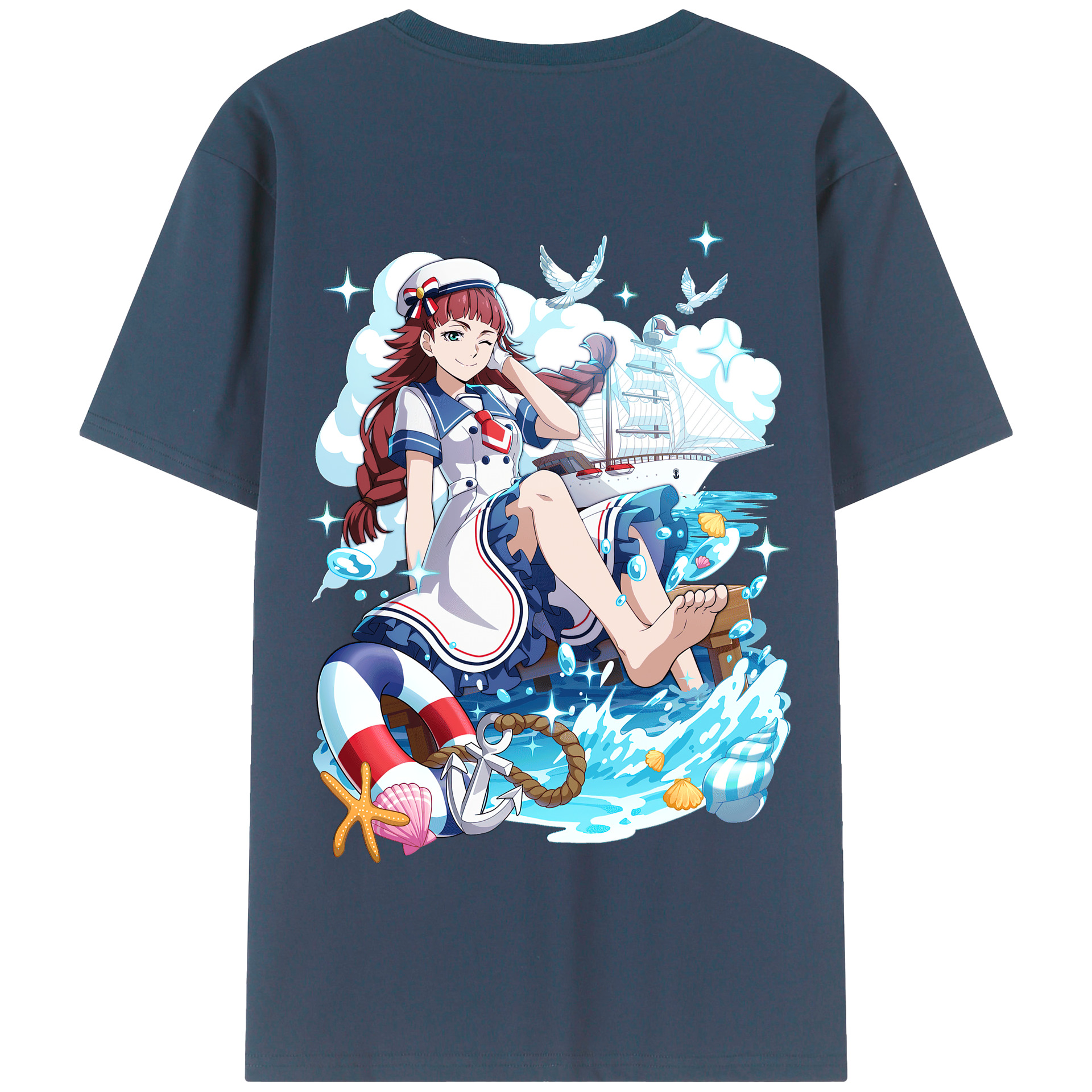 （画像用） 文豪ストレイドッグス Bungo Stray Dogs 綿100％半袖Tシャツ（背面プリント）