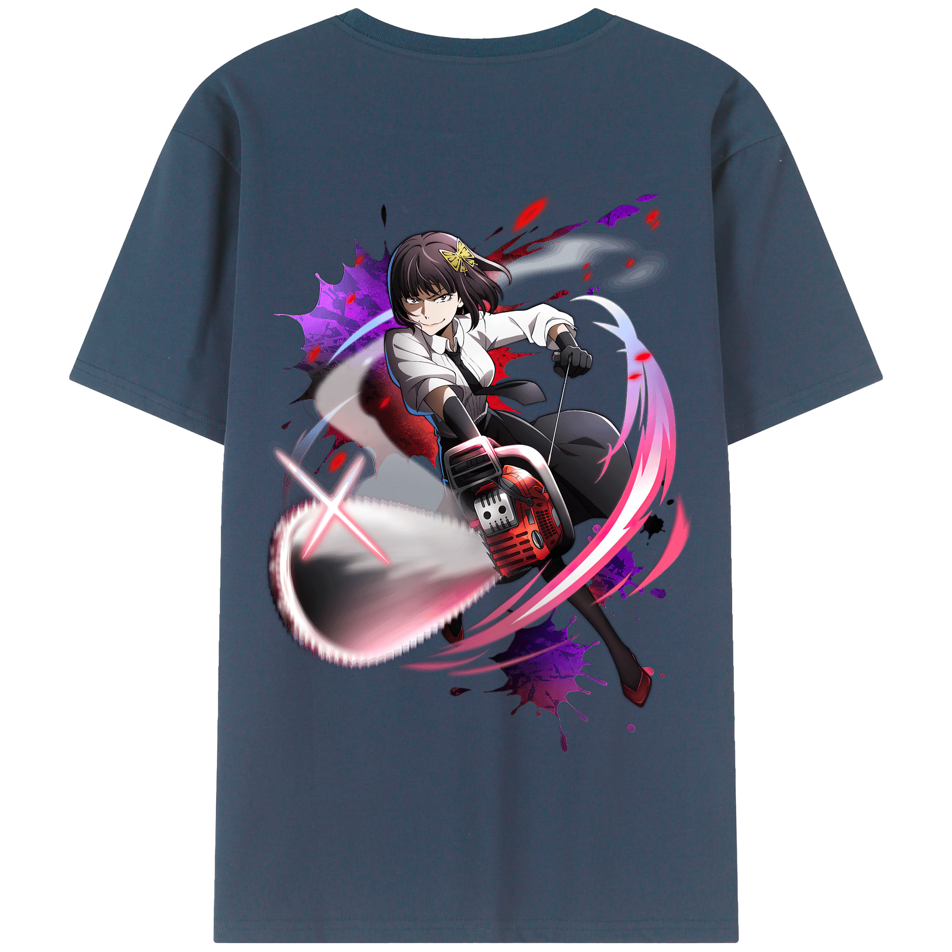 （画像用） 文豪ストレイドッグス Bungo Stray Dogs 綿100％半袖Tシャツ（背面プリント）