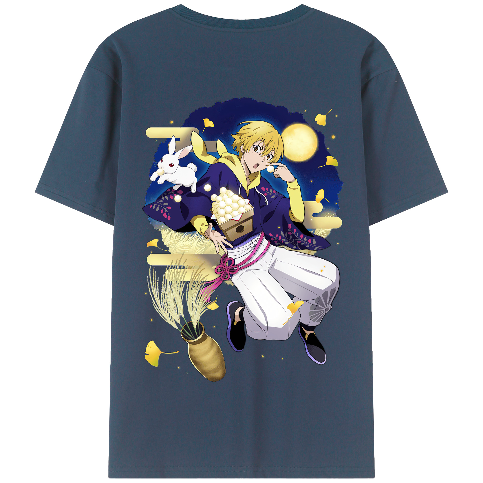 （画像用） 文豪ストレイドッグス Bungo Stray Dogs 綿100％半袖Tシャツ（背面プリント）