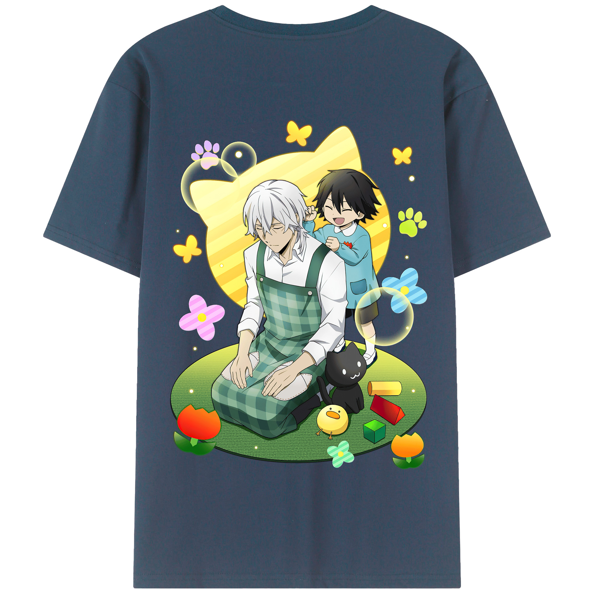 （画像用） 文豪ストレイドッグス Bungo Stray Dogs 綿100％半袖Tシャツ（背面プリント）