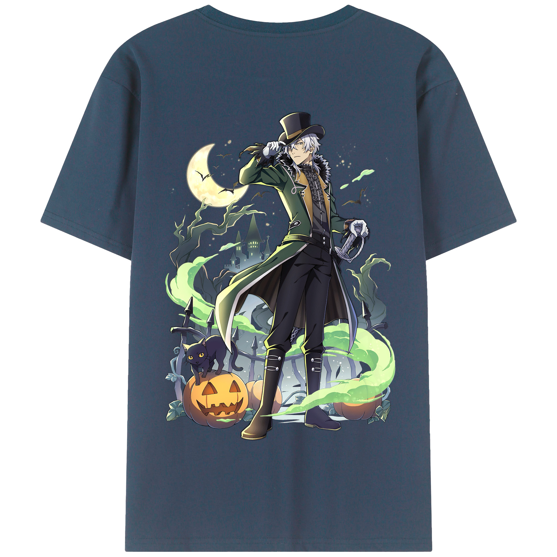 （画像用） 文豪ストレイドッグス Bungo Stray Dogs 綿100％半袖Tシャツ（背面プリント）