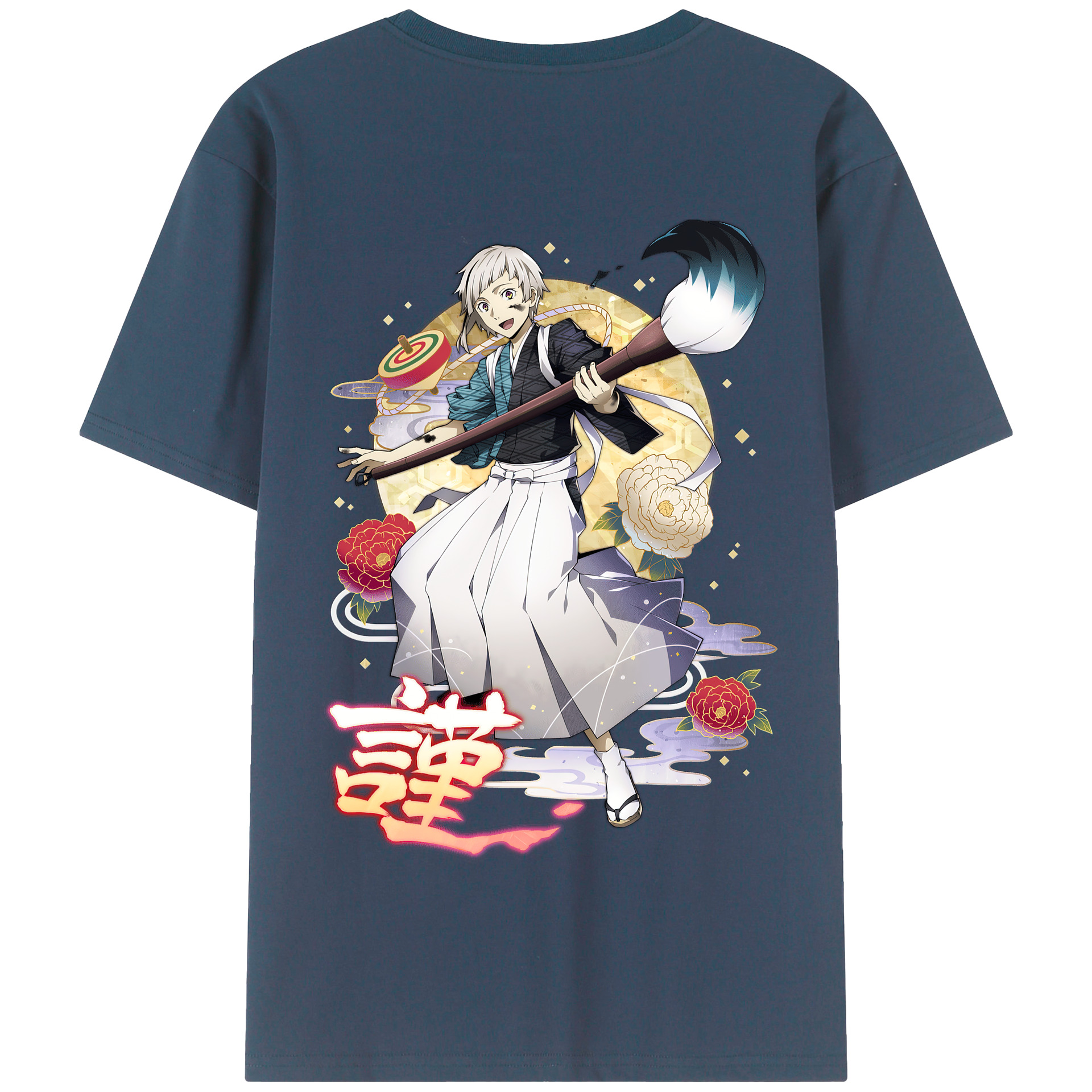 （画像用） 文豪ストレイドッグス Bungo Stray Dogs 綿100％半袖Tシャツ（背面プリント）