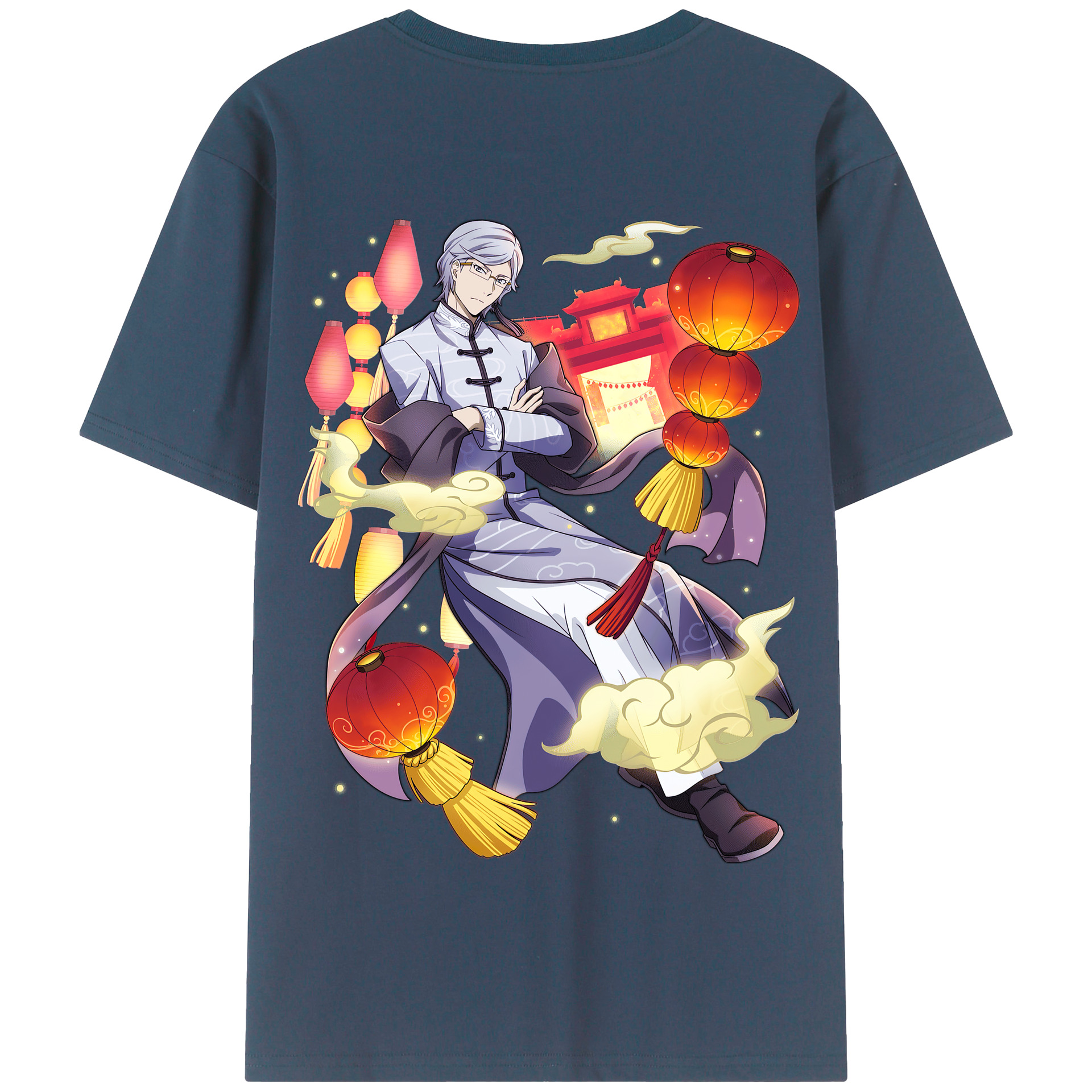（画像用） 文豪ストレイドッグス Bungo Stray Dogs 綿100％半袖Tシャツ（背面プリント）