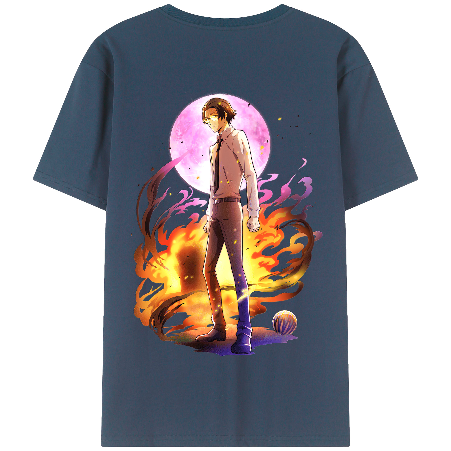（画像用） 文豪ストレイドッグス Bungo Stray Dogs 綿100％半袖Tシャツ（背面プリント）