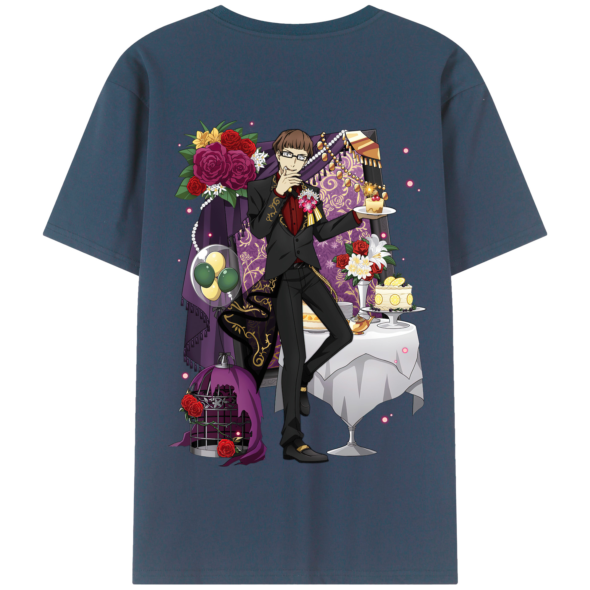 （画像用） 文豪ストレイドッグス Bungo Stray Dogs 綿100％半袖Tシャツ（背面プリント）