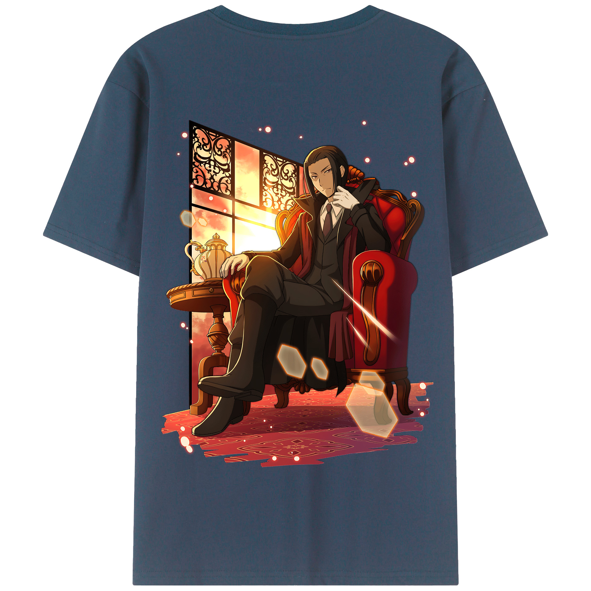 （画像用） 文豪ストレイドッグス Bungo Stray Dogs 綿100％半袖Tシャツ（背面プリント）