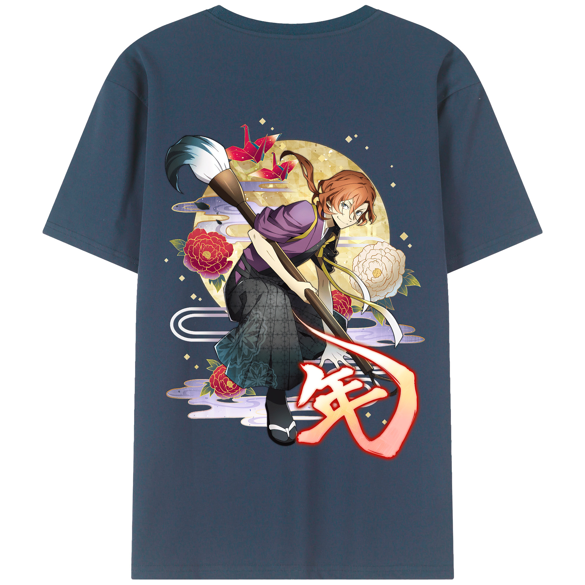 （画像用） 文豪ストレイドッグス Bungo Stray Dogs 綿100％半袖Tシャツ（背面プリント）
