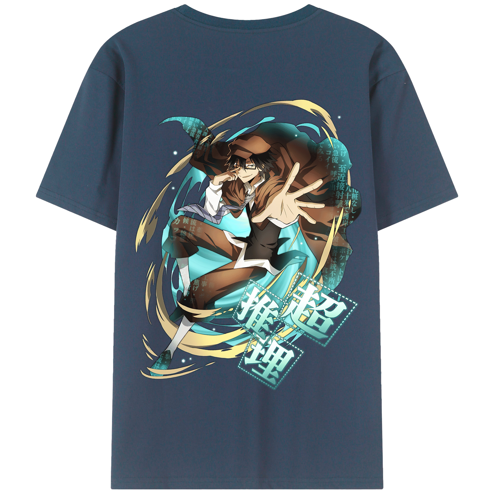 （画像用） 文豪ストレイドッグス Bungo Stray Dogs 綿100％半袖Tシャツ（背面プリント）