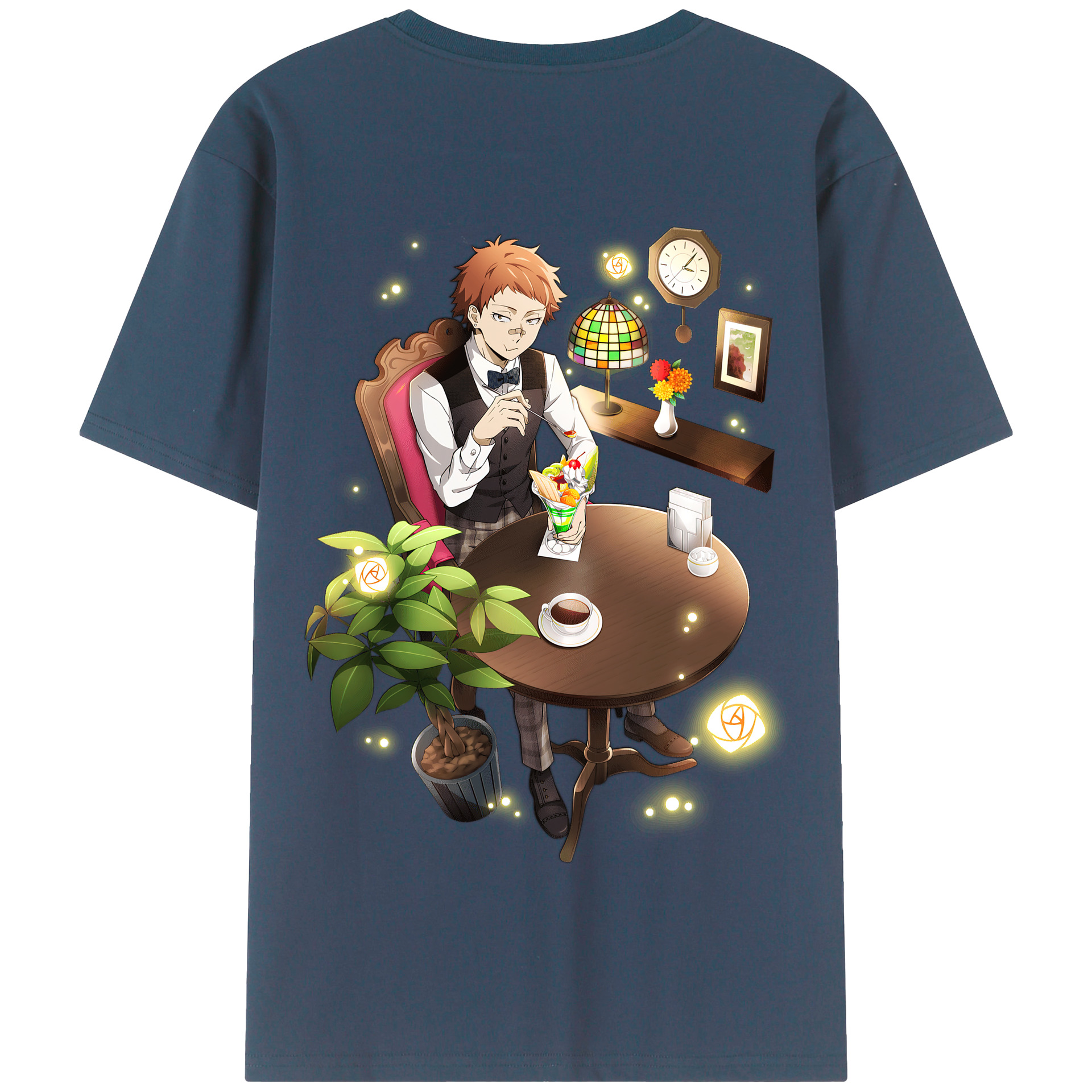 （画像用） 文豪ストレイドッグス Bungo Stray Dogs 綿100％半袖Tシャツ（背面プリント）